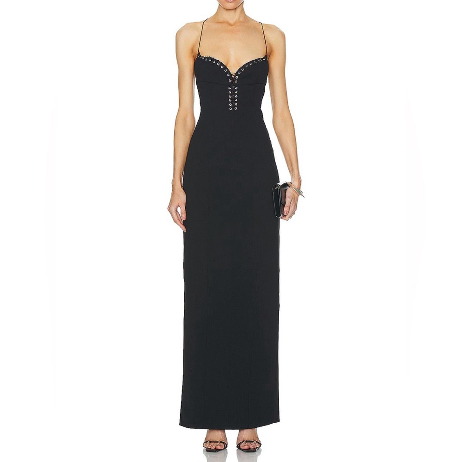 Ludovic De Saint Sernin Cleavage Long Dress