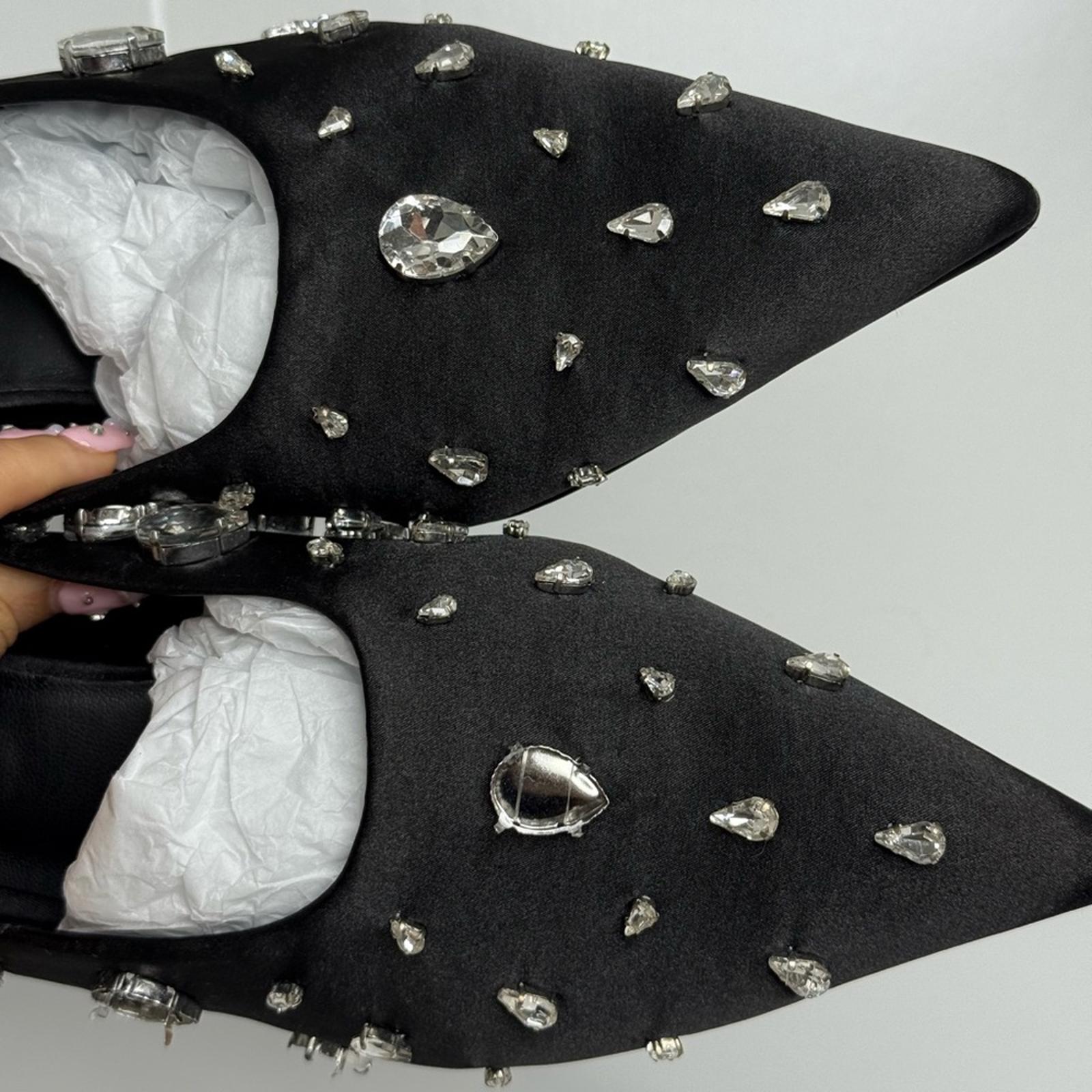 Simonmiller Teardrop Crystal Pointed Gala Mules