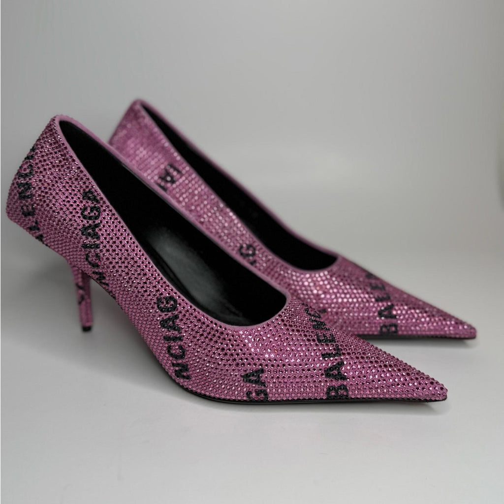 Balenciaga Square Knife Embellished Pumps