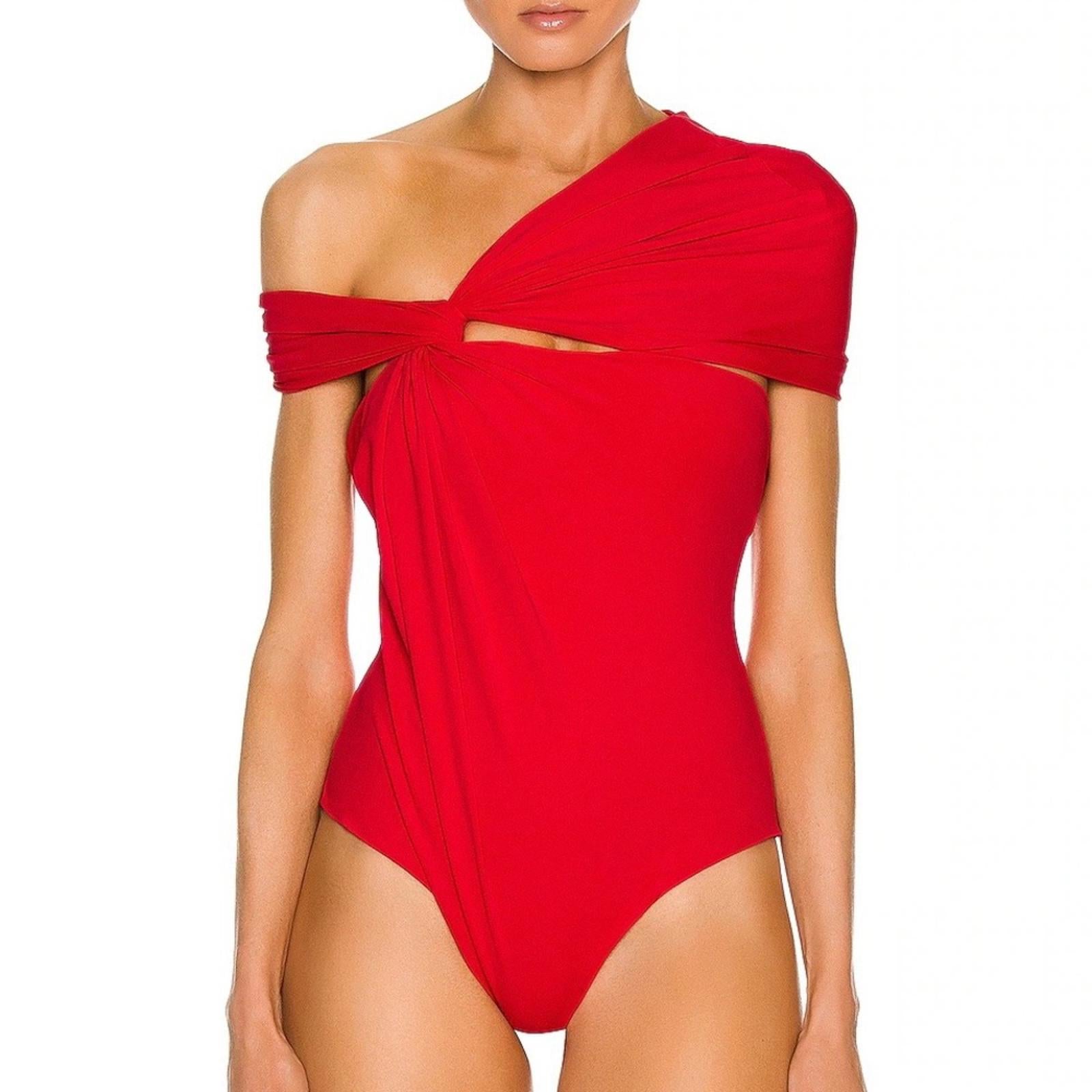 MAXIMILIAN DAVIS Disco Drape Bodysuit