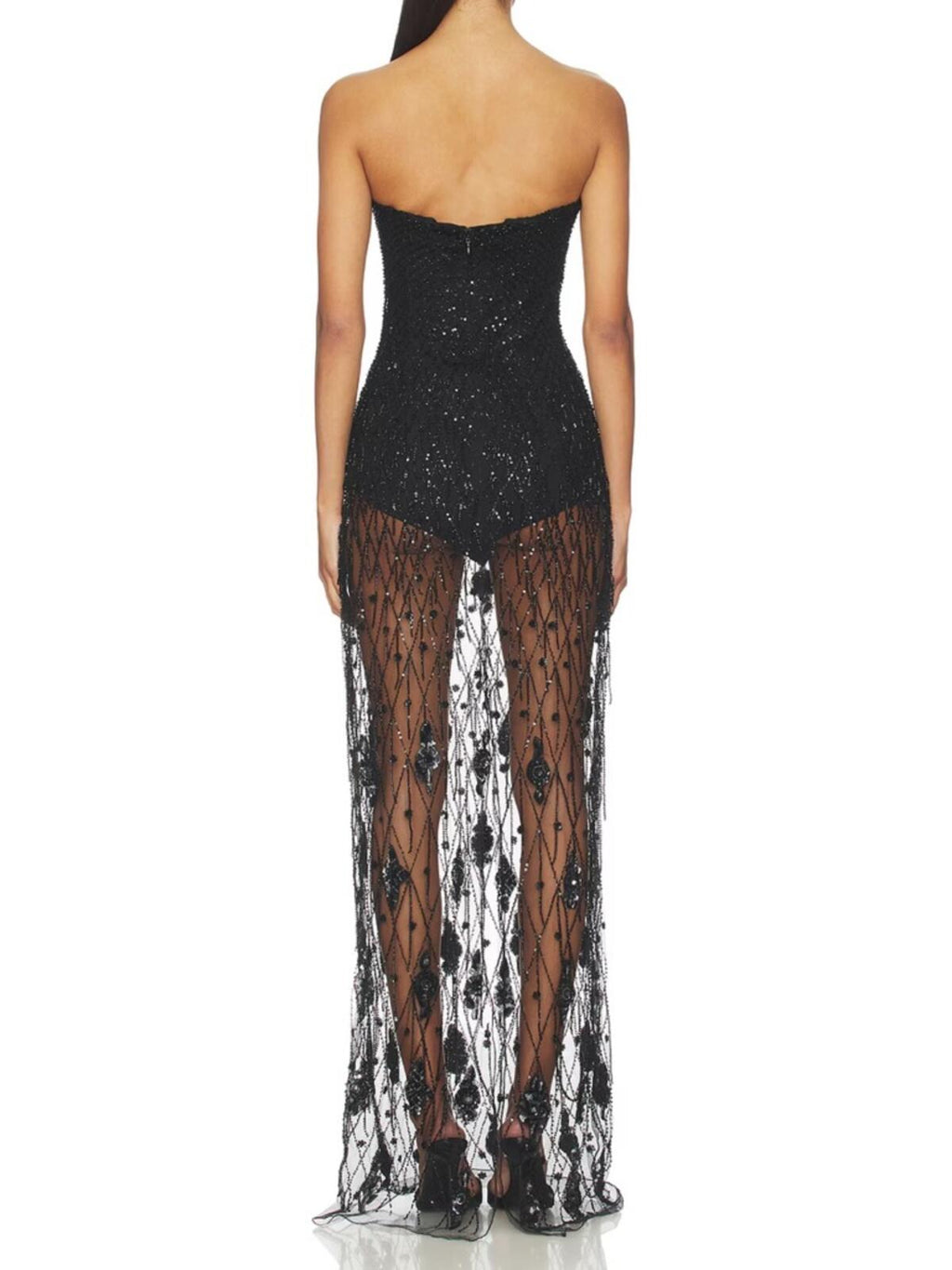 Afew Rahul Mishra Sequined Corset Maxi Dress