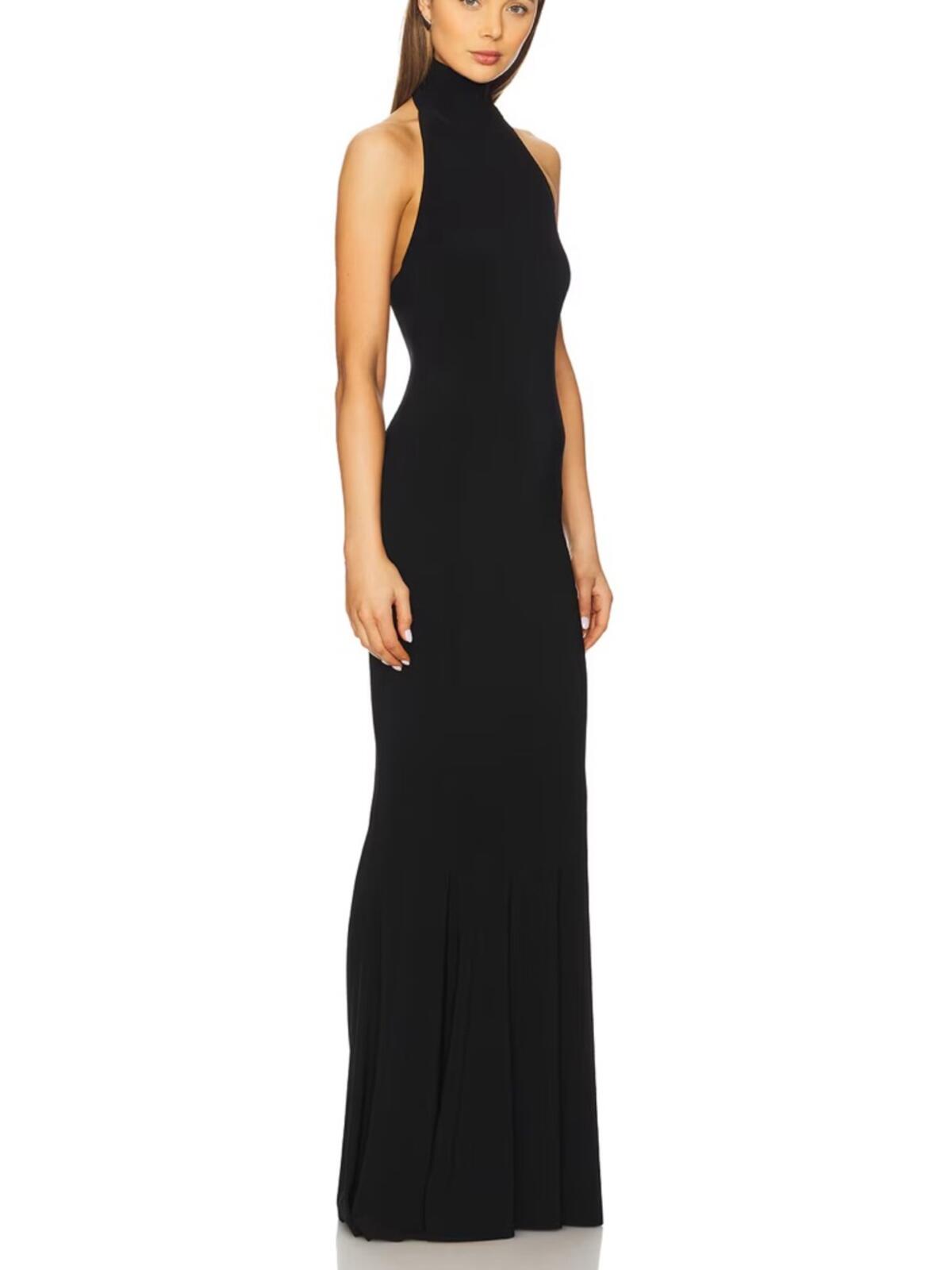 Norma Kamali Halter Fishtail Gown