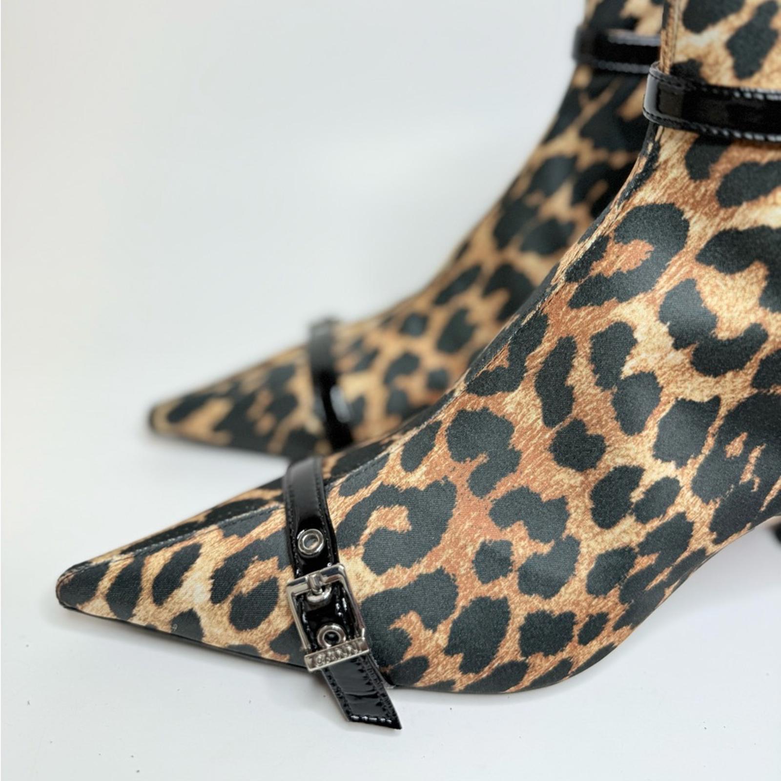 Ganni Eyelets Kitten Heel Boots