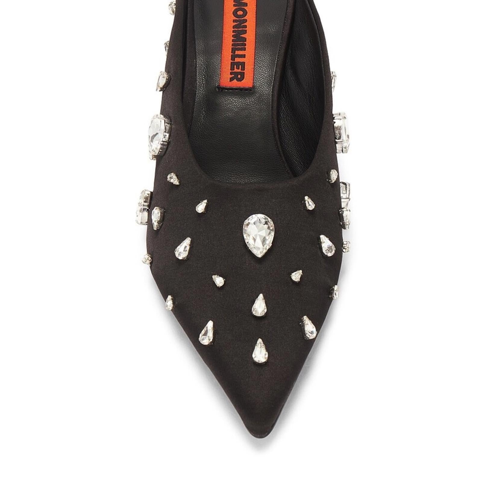 Simonmiller Teardrop Crystal Pointed Gala Mules