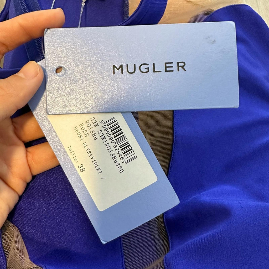 Mugler Long Sleeve Mini Dress