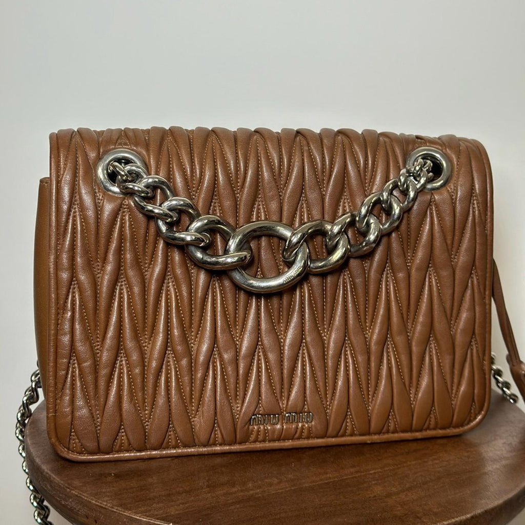 Miu Miu Nappa Metalasse Shoulder bag