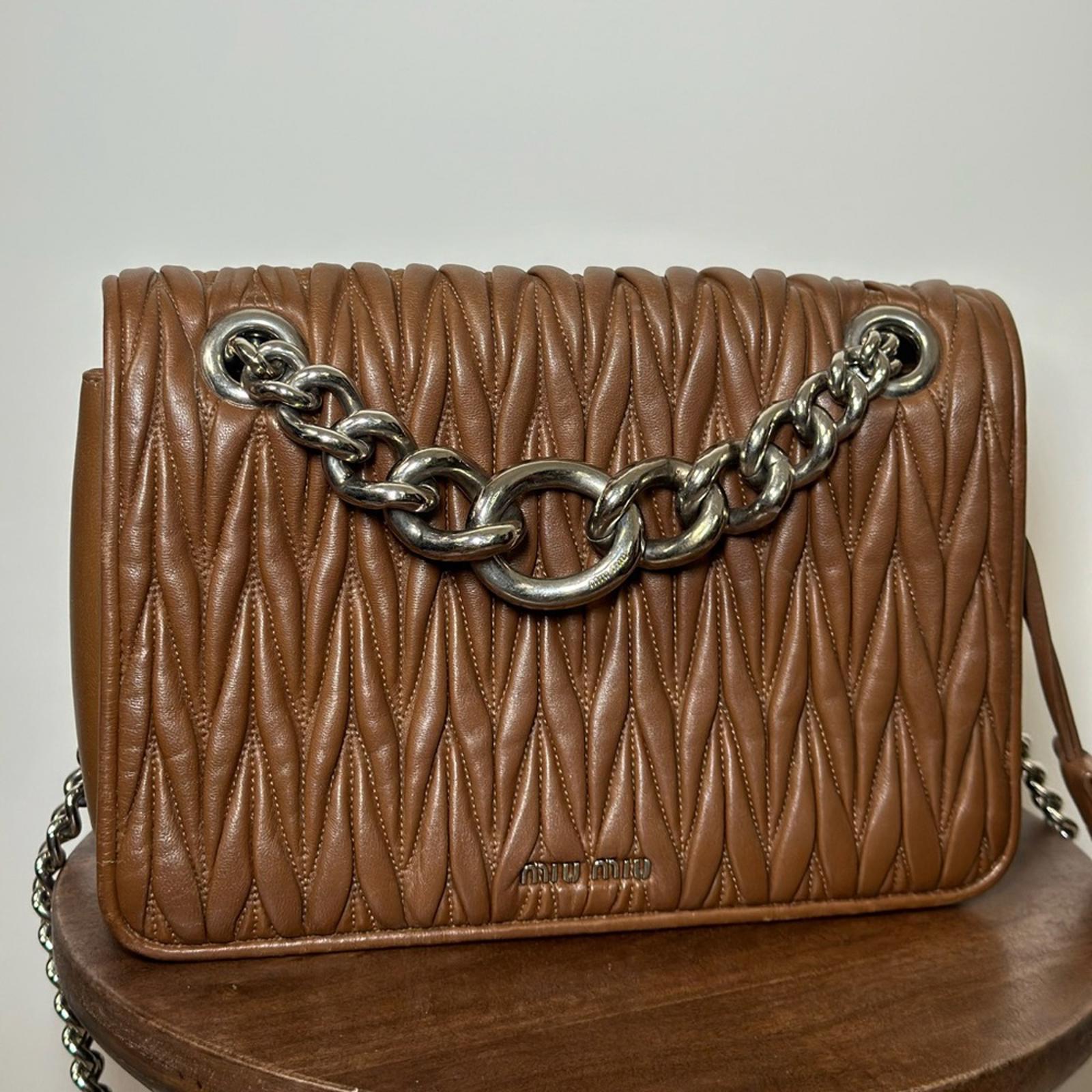 Miu Miu Nappa Metalasse Shoulder bag