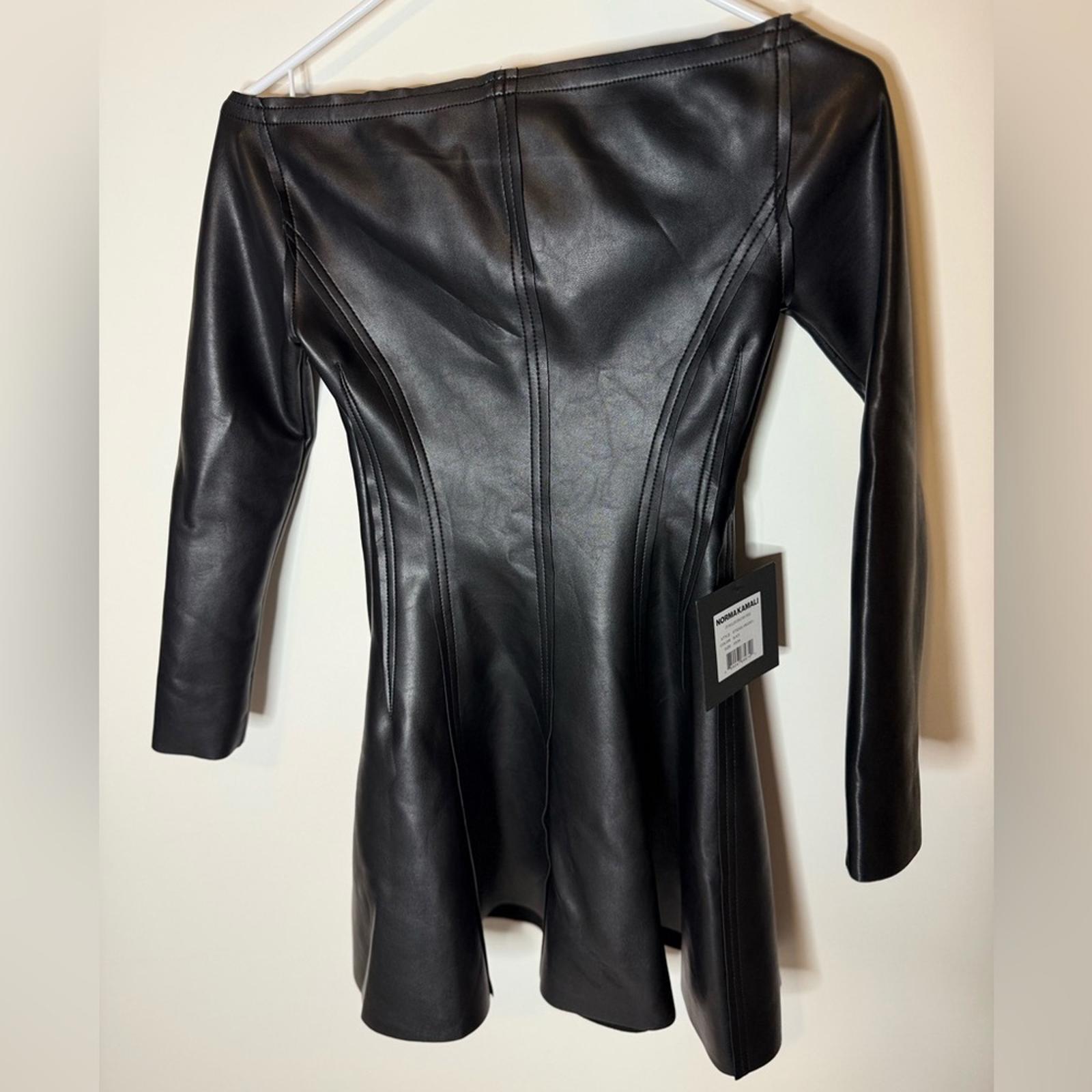 Norma Kamali x Revolve Off Shoulder Grace Mini Dress