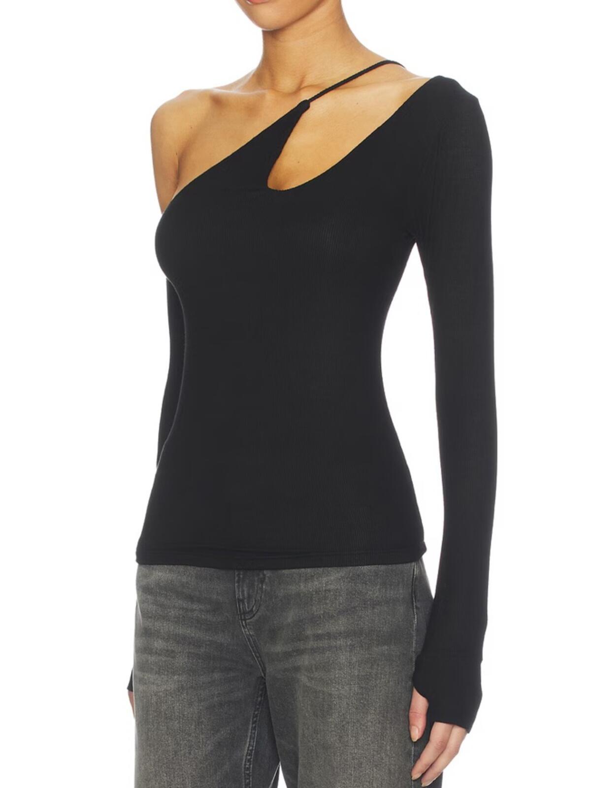 Michael Lauren Usher Asymmetrical Longsleeve Top