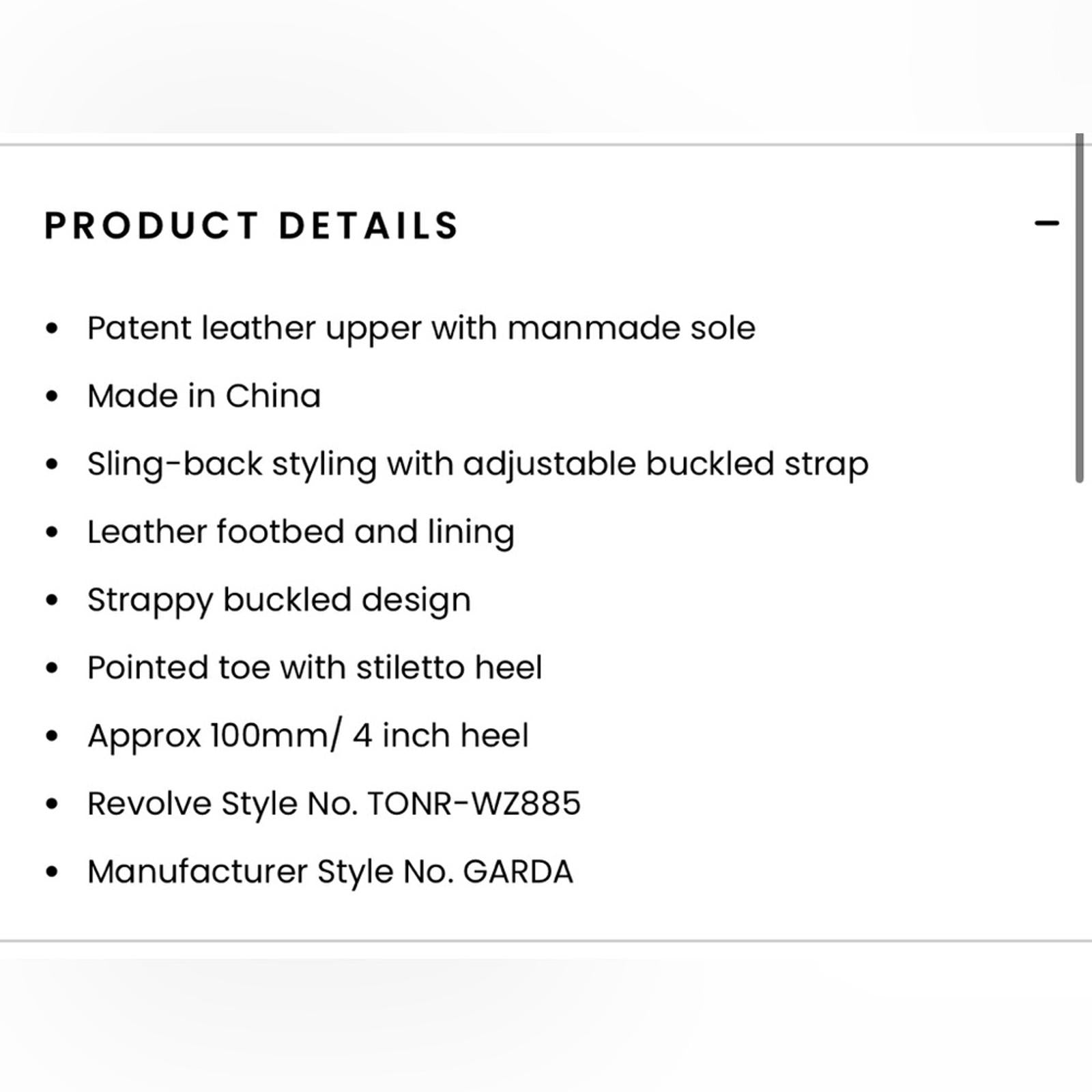 Tony Bianco Garda Sling Back