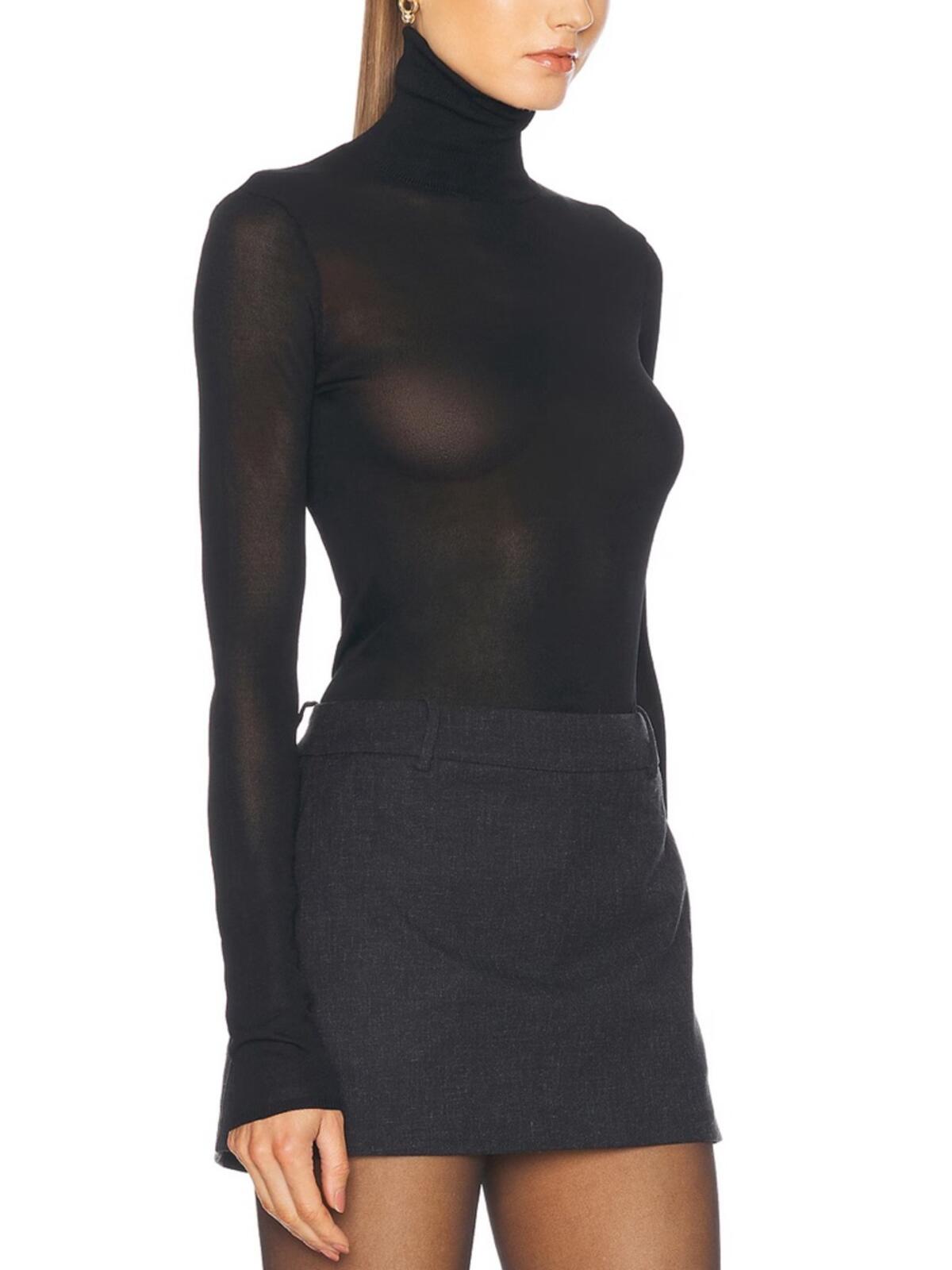 Eaves Alexander Sheer Turtleneck Sweater