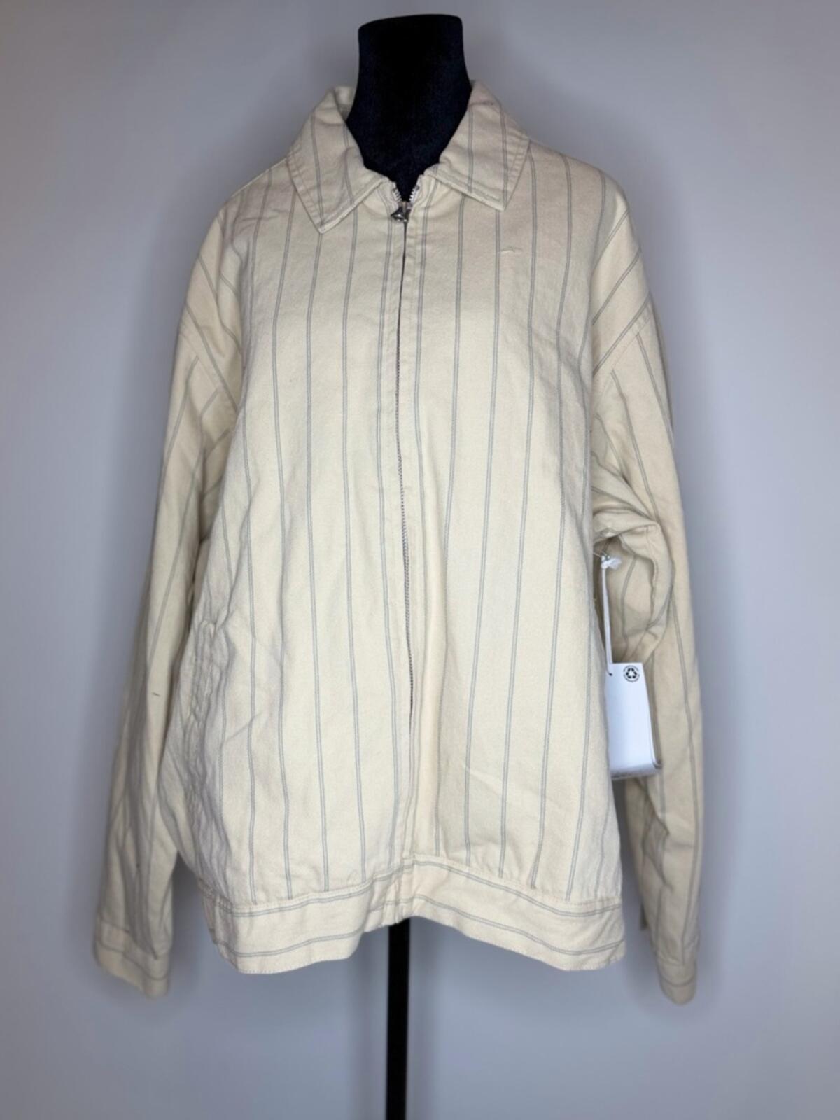 Obey Stripe Zip Up Jacket - Men