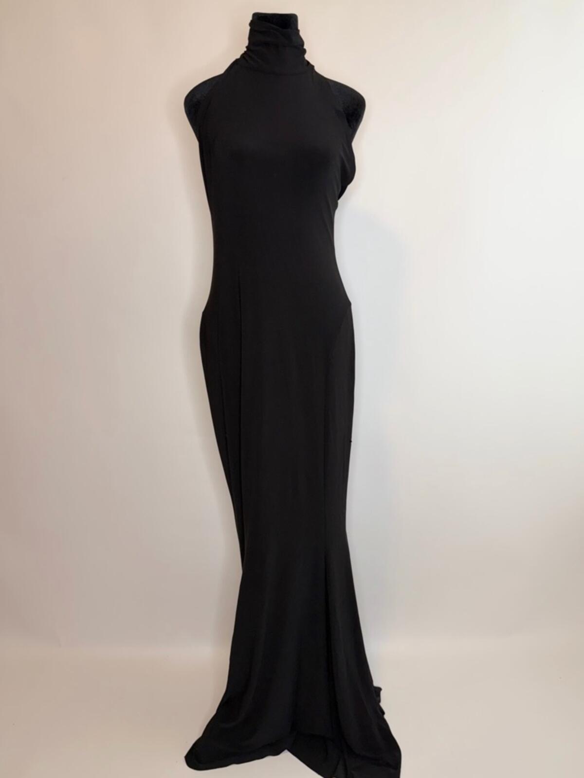 Norma Kamali Halter Fishtail Gown