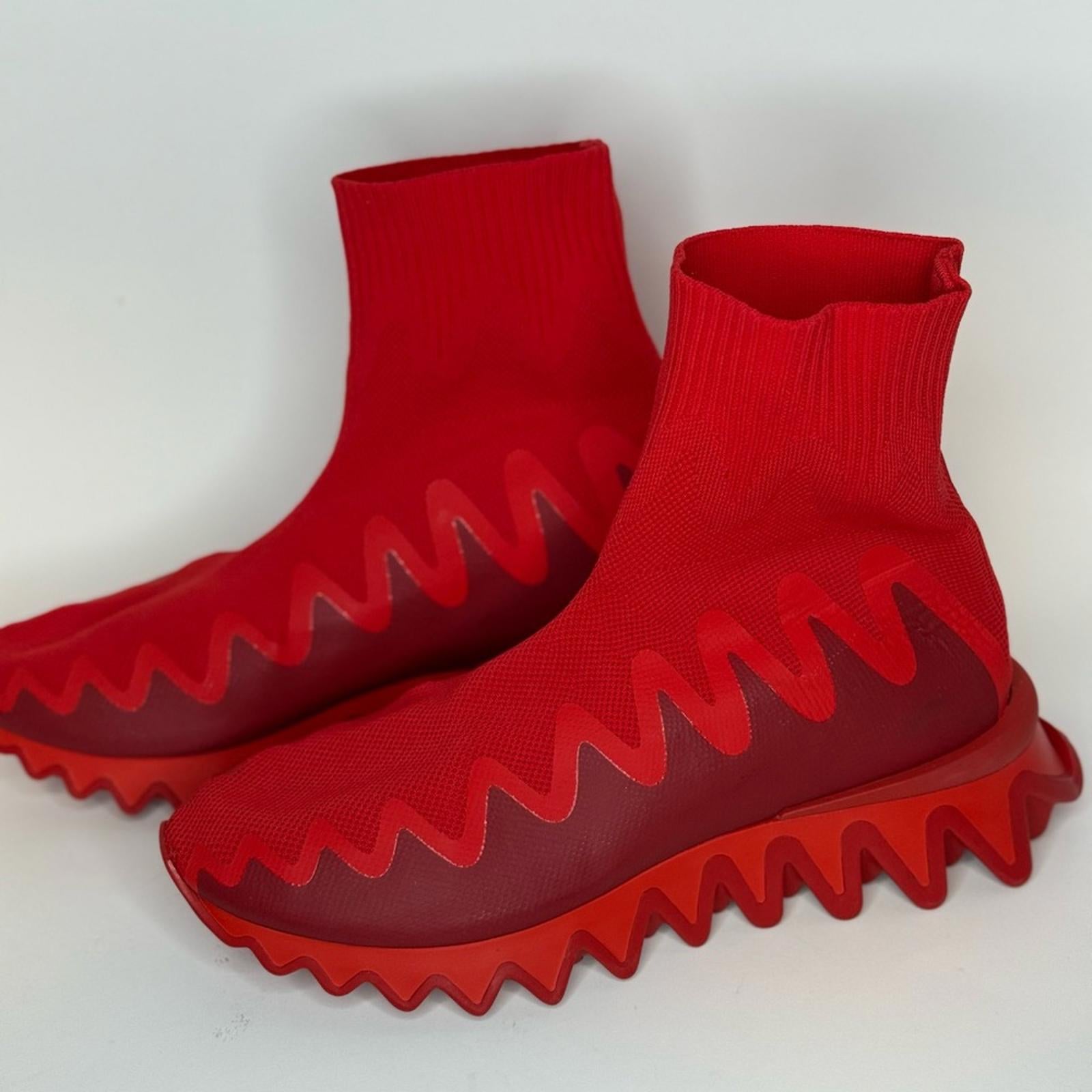 Christian Loubotin Shark Sock Shoes