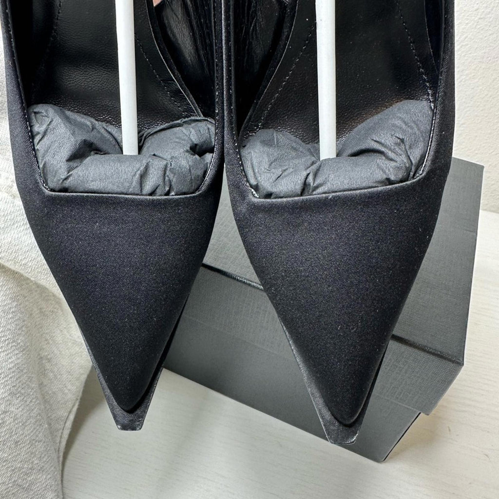 David Koma Sling Back Satin Pump