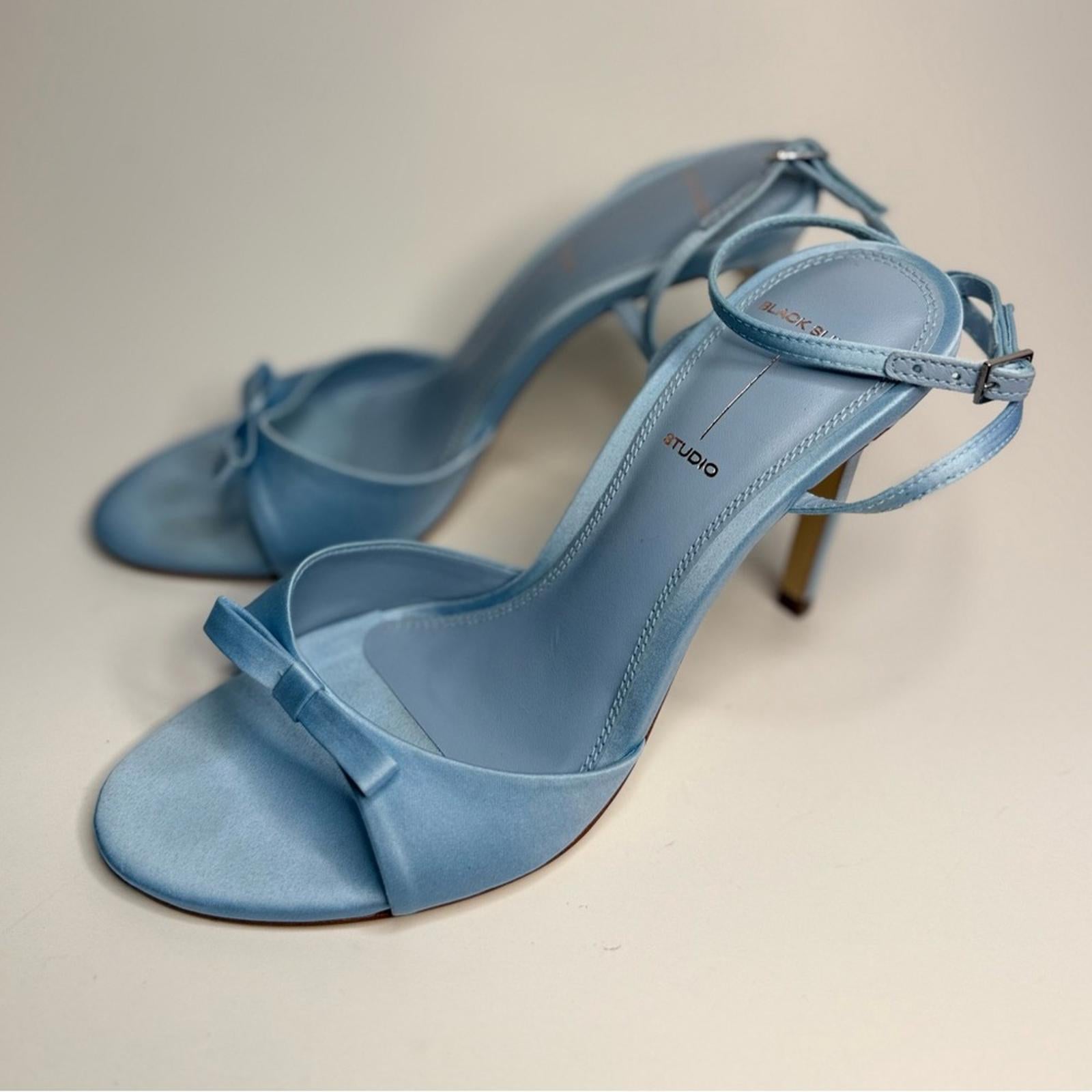 Black Suede Studio Albie 100 Bow Sandal