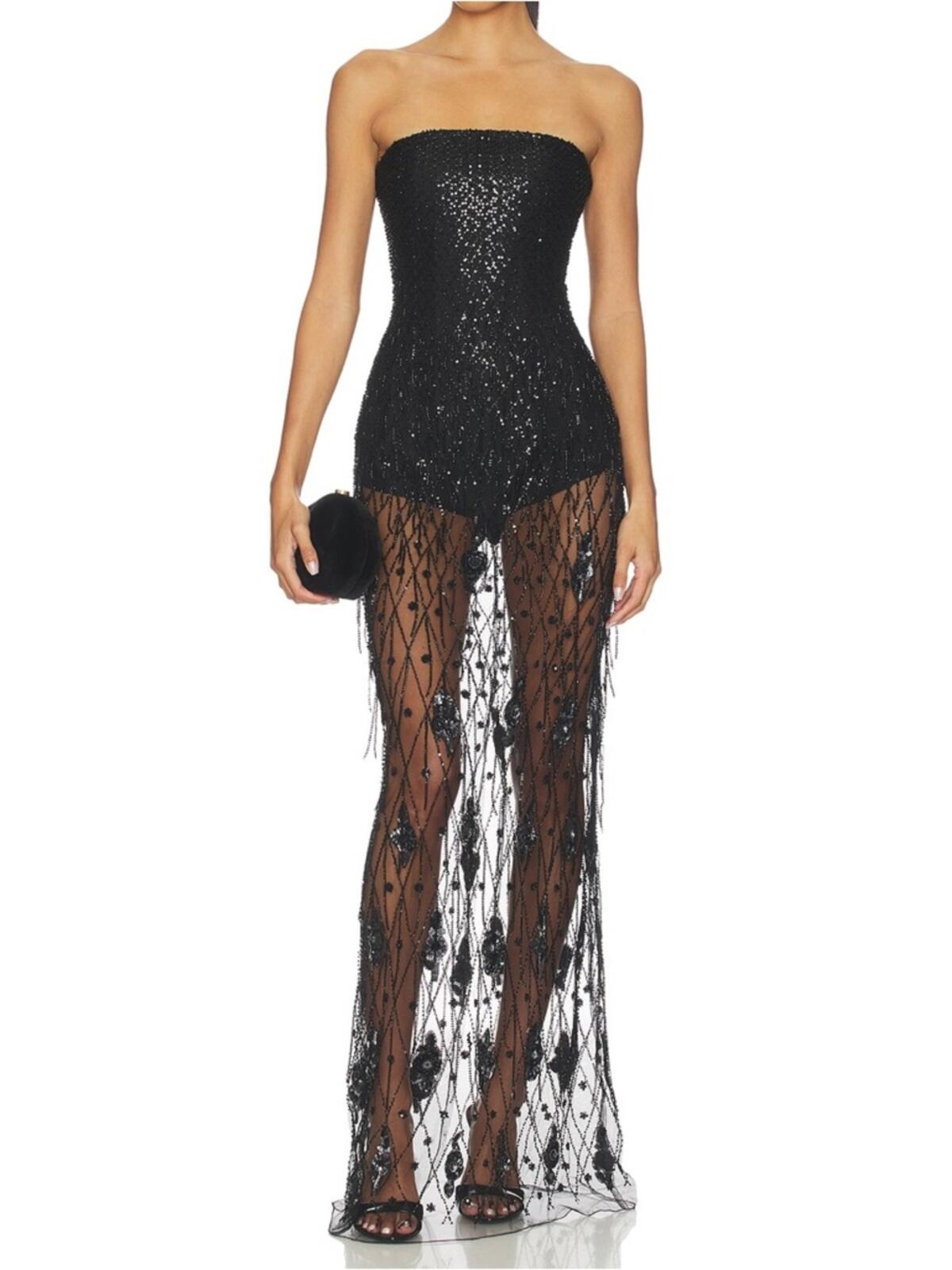 Afew Rahul Mishra Sequined Corset Maxi Dress