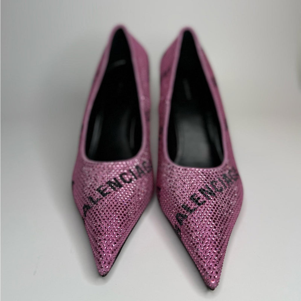 Balenciaga Square Knife Embellished Pumps