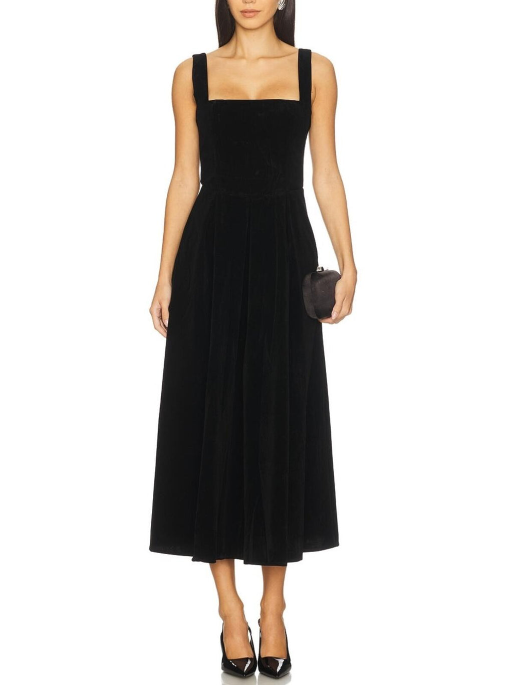 More To Come Cinthia Velvet Midi Dress