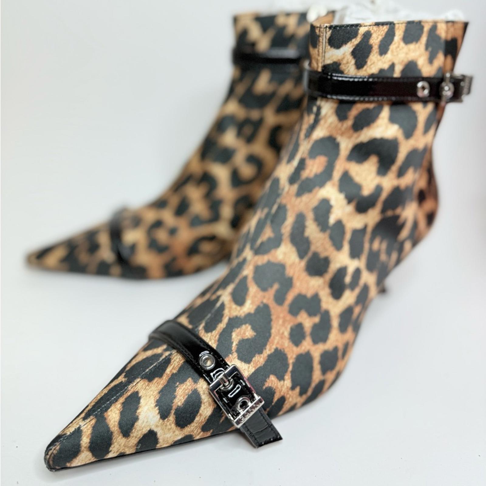 Ganni Eyelets Kitten Heel Boots