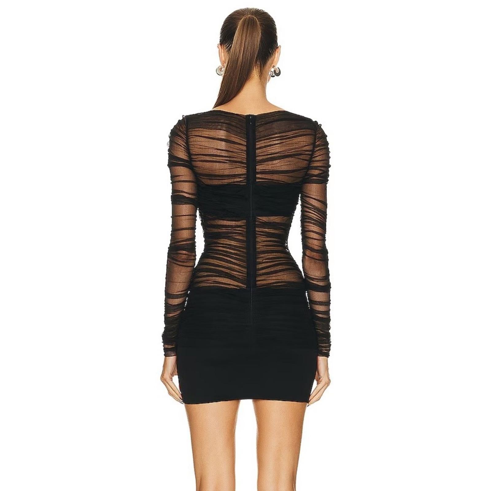 Christopher Esber Semblance Tulle Overlay Dress