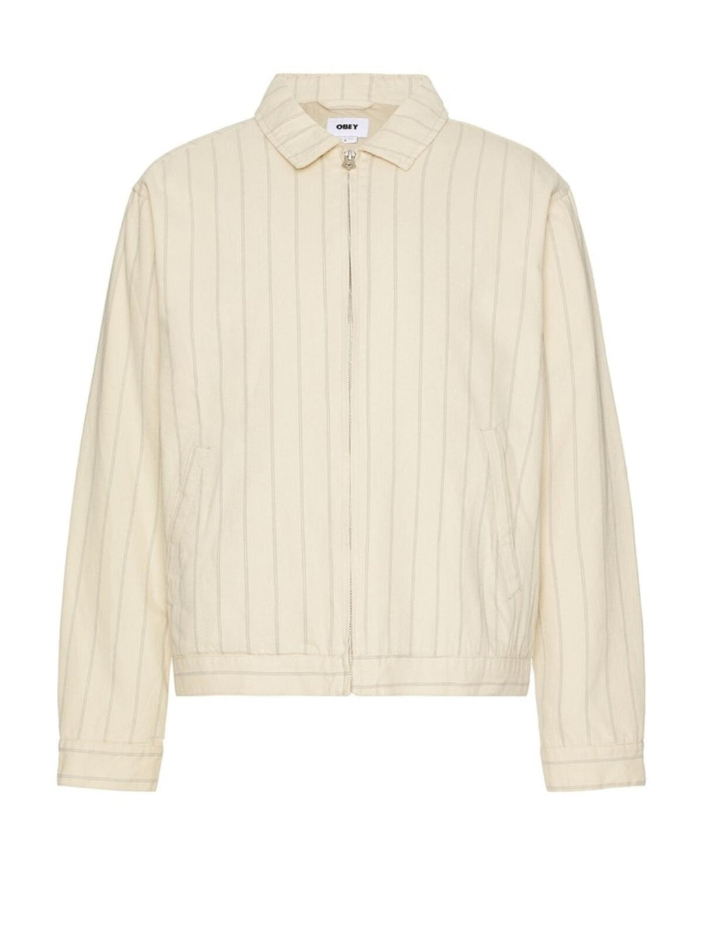 Obey Stripe Zip Up Jacket - Men
