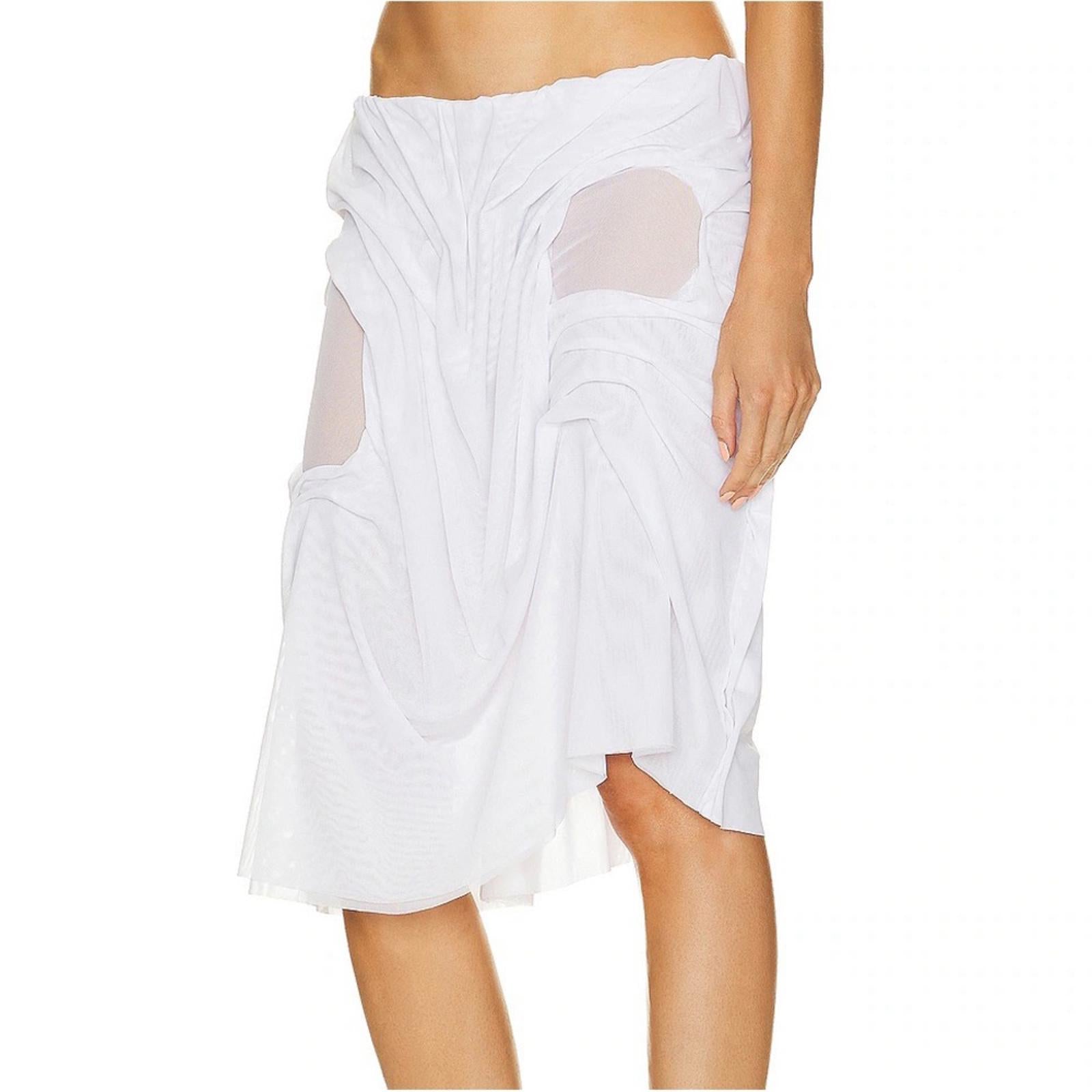 Di Petsa Wetlook Midi Skirt