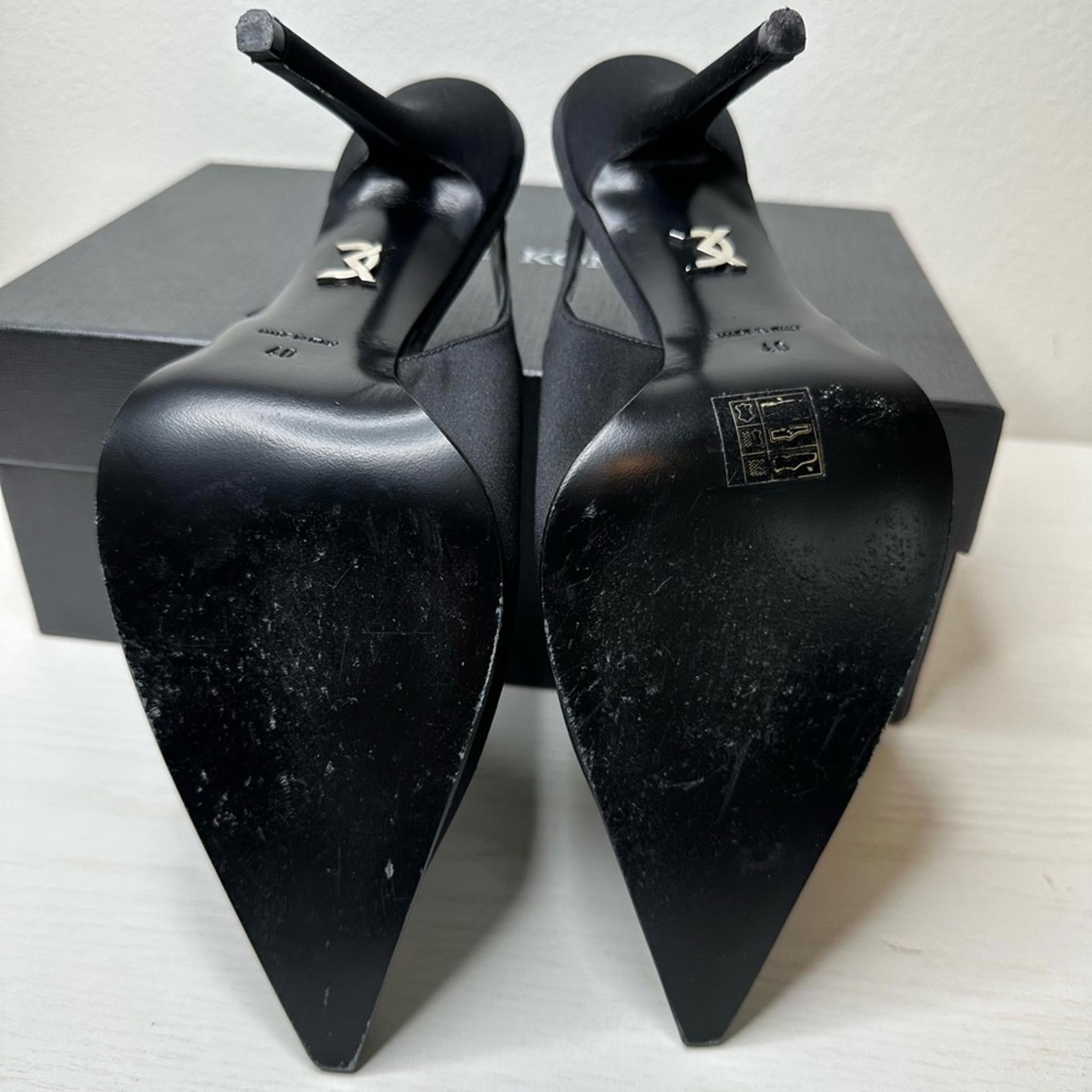 David Koma Sling Back Satin Pump