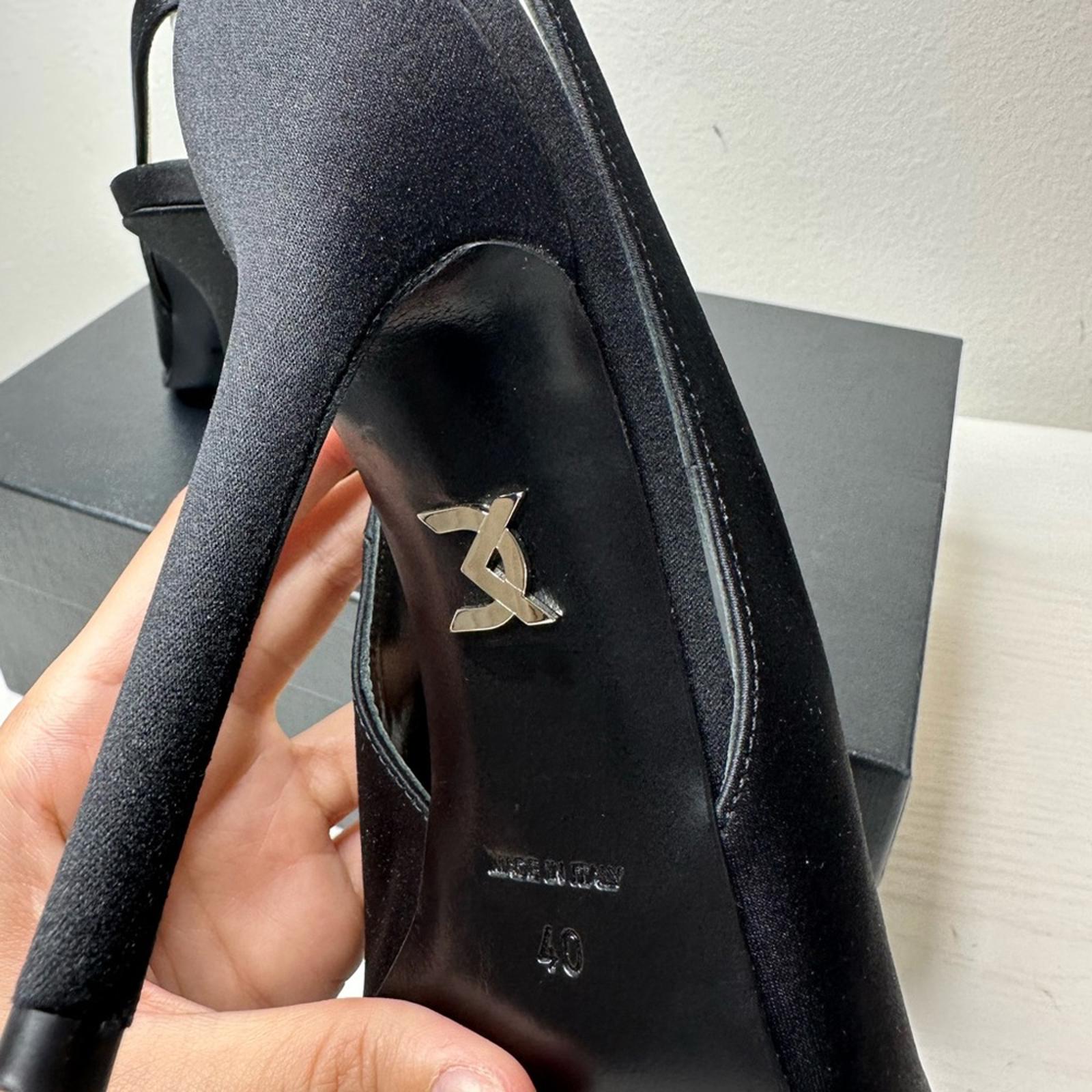 David Koma Sling Back Satin Pump