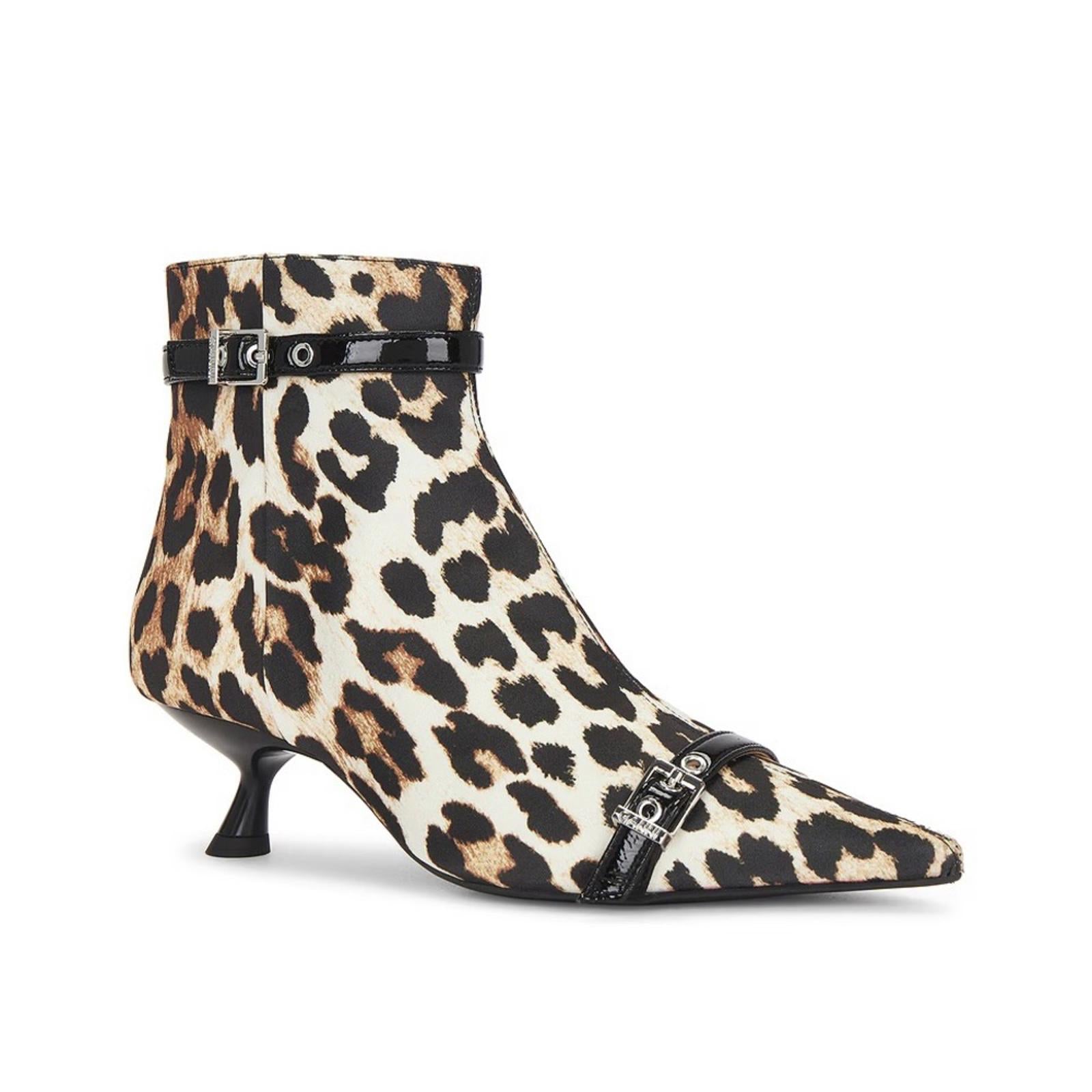 Ganni Eyelets Kitten Heel Boots