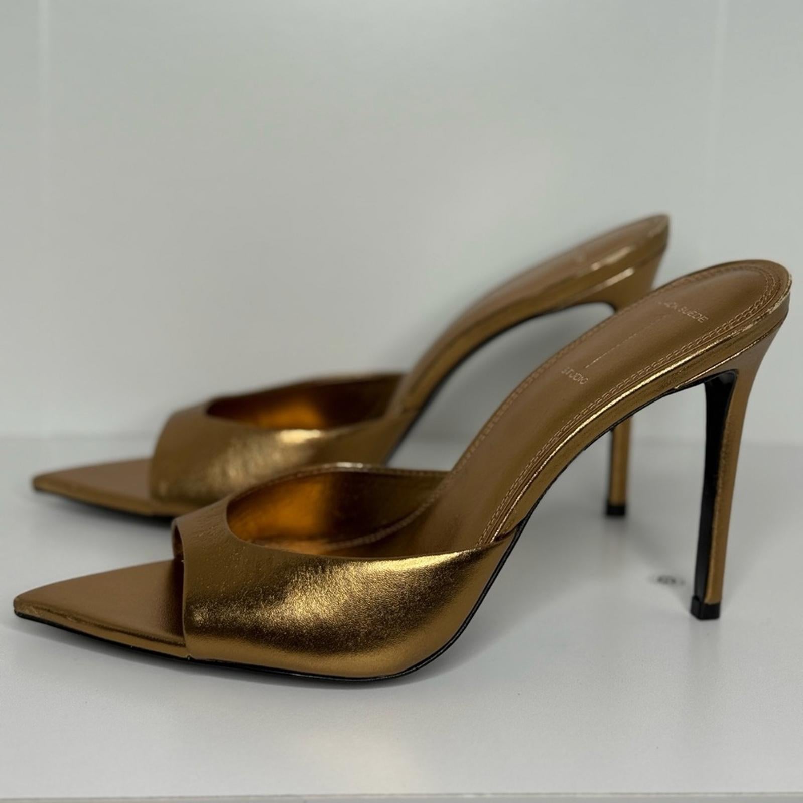Black Suede Studio Brea Mules