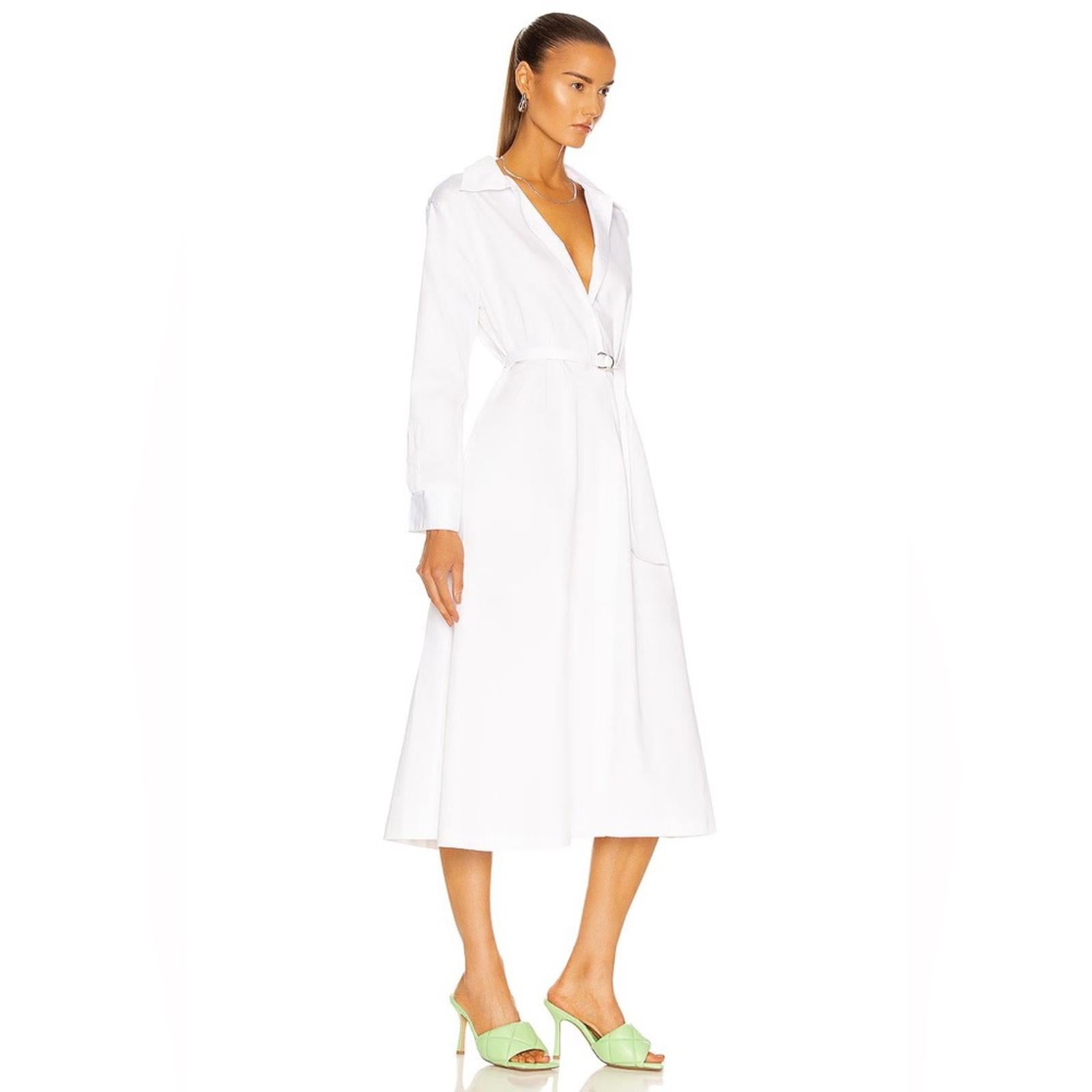 Norma Kamali Boyfriend Shirt A Line Dress To Midcalf