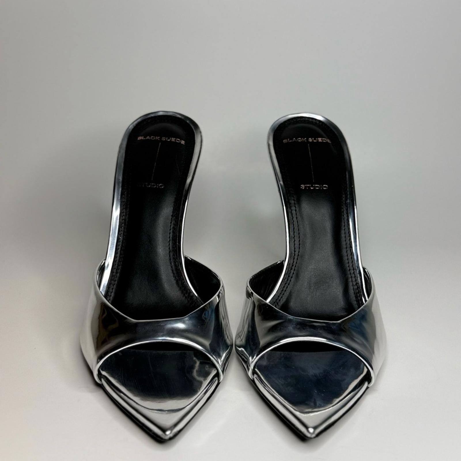 Black Suede Studio Brea Mule