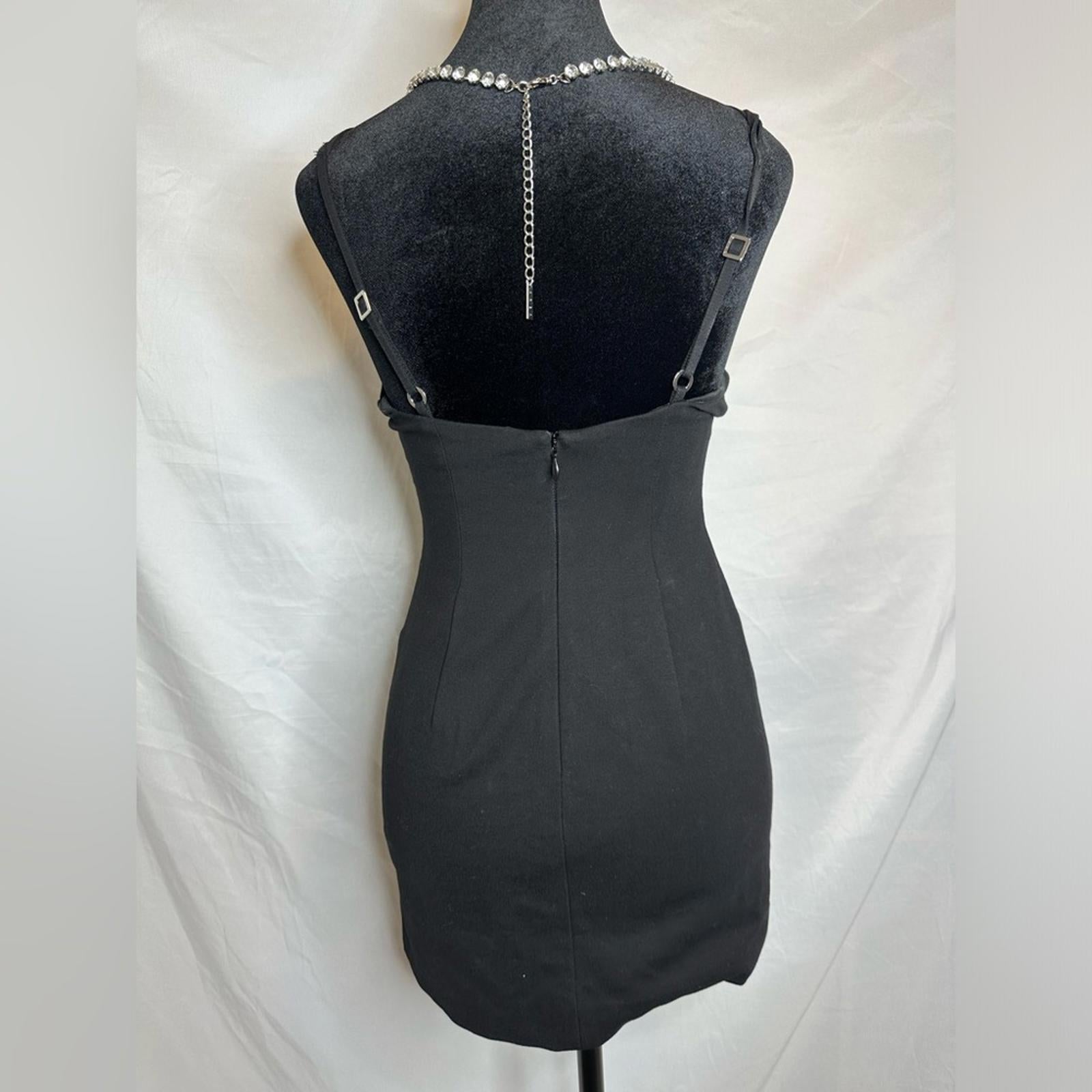 AREA Butterfly Cutout Mini Dress