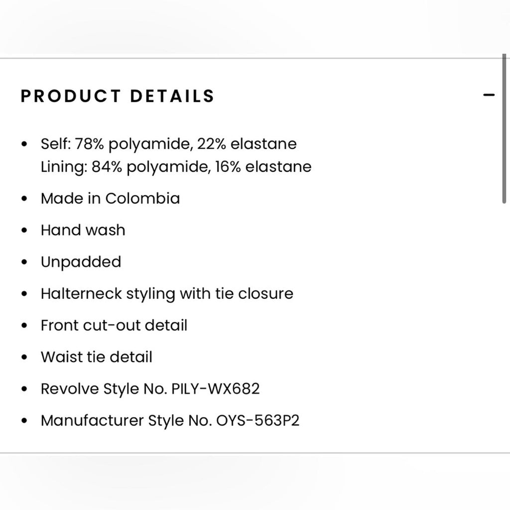 PQ Alex One Piece / Swim