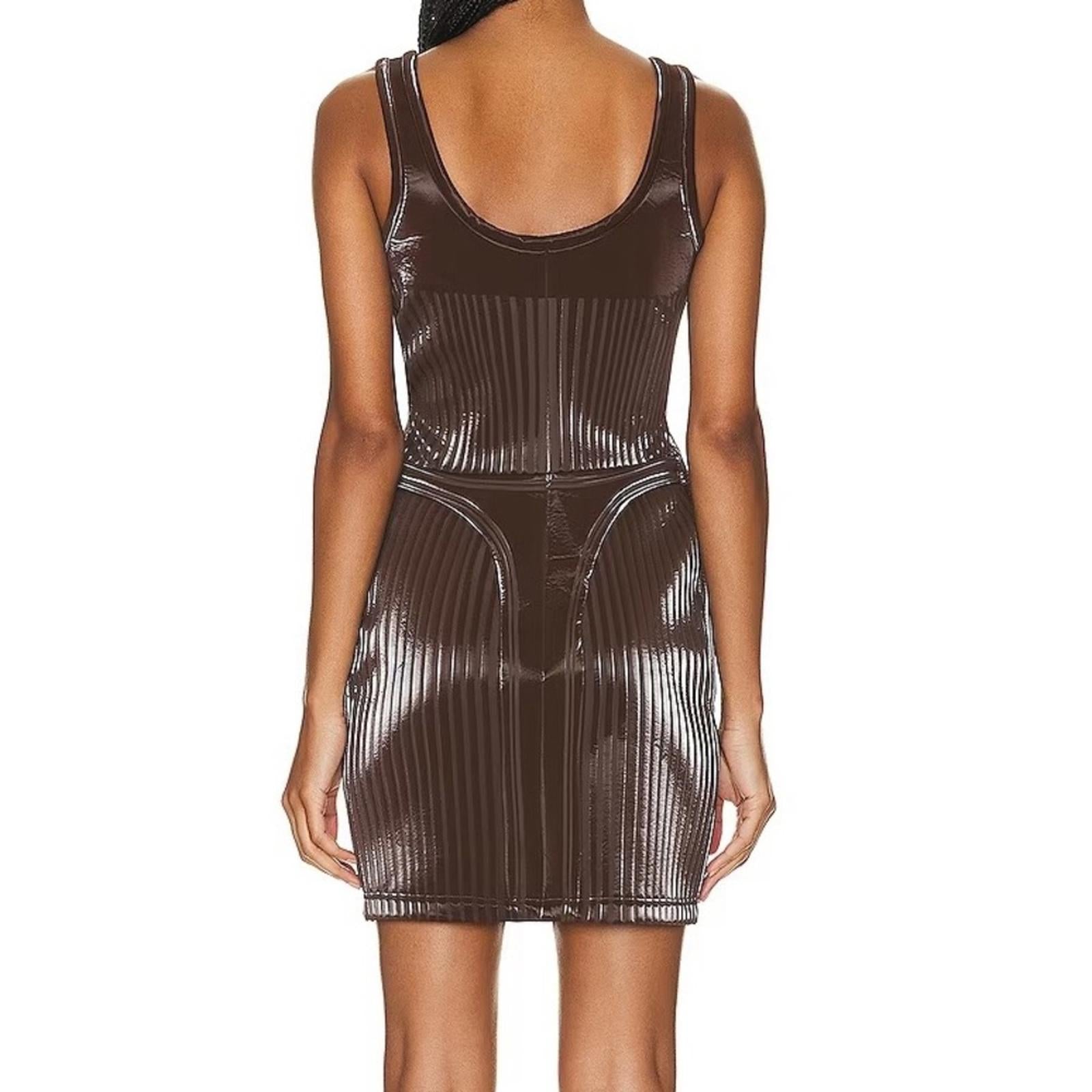 Mugler Embossed Mini Dress
