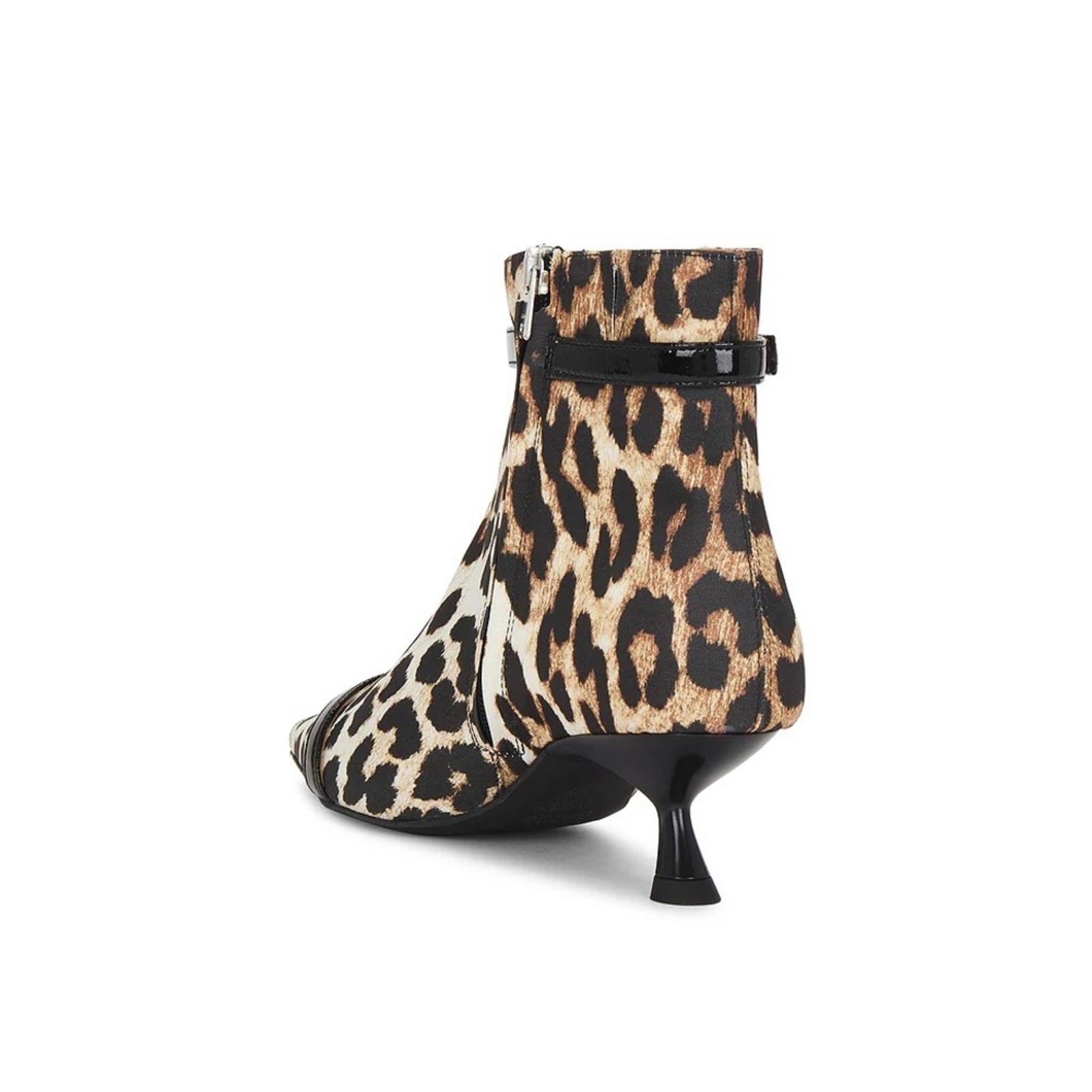 Ganni Eyelets Kitten Heel Boots
