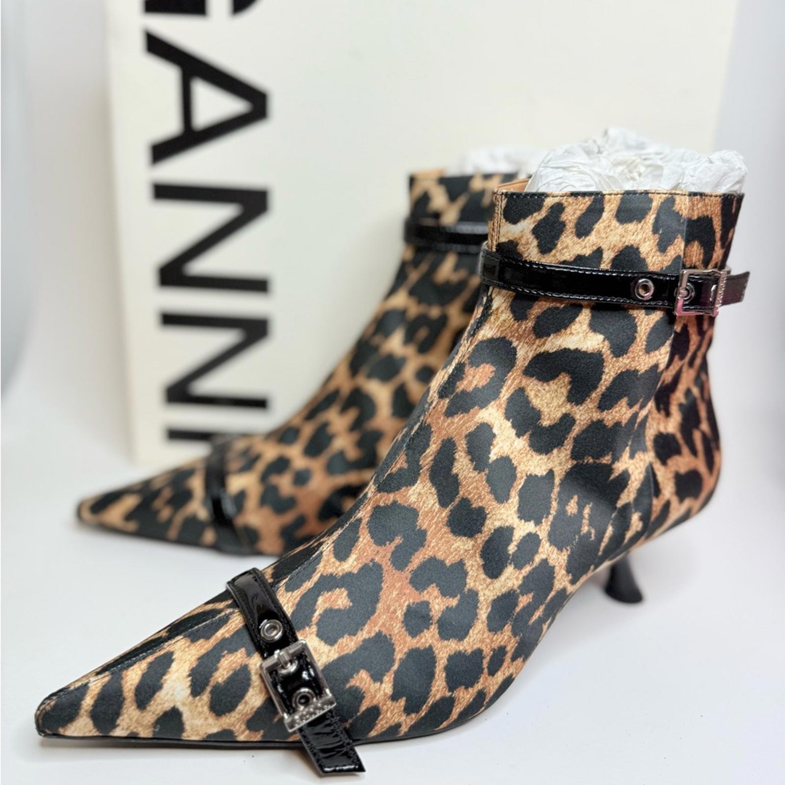Ganni Eyelets Kitten Heel Boots