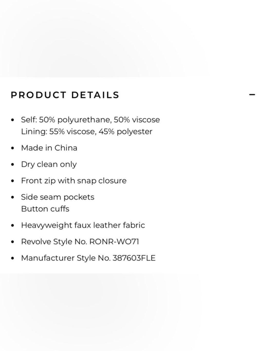Ronny Kobo Vonna Jacket