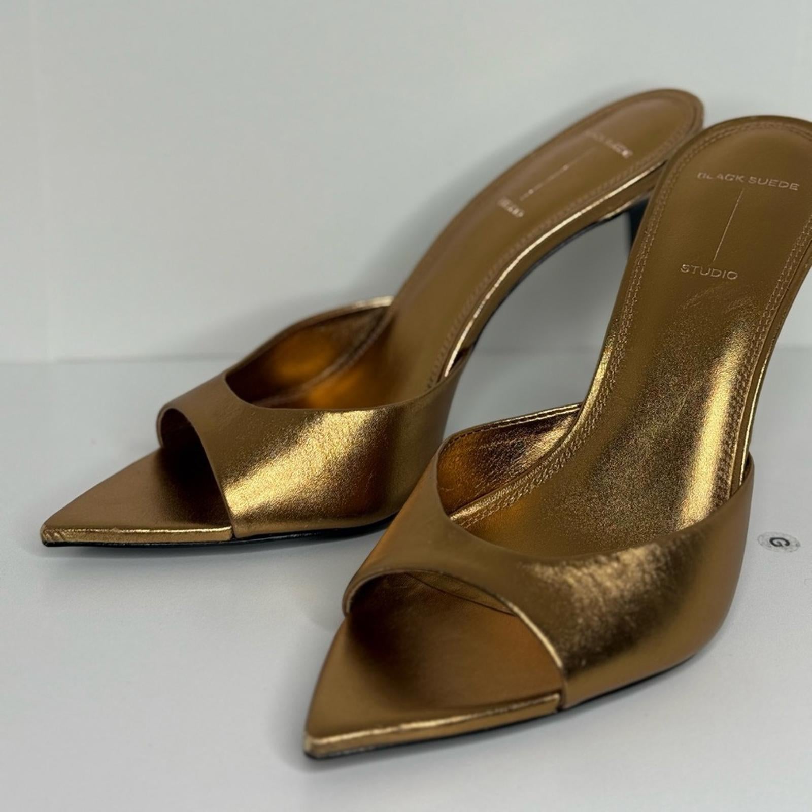 Black Suede Studio Brea Mules