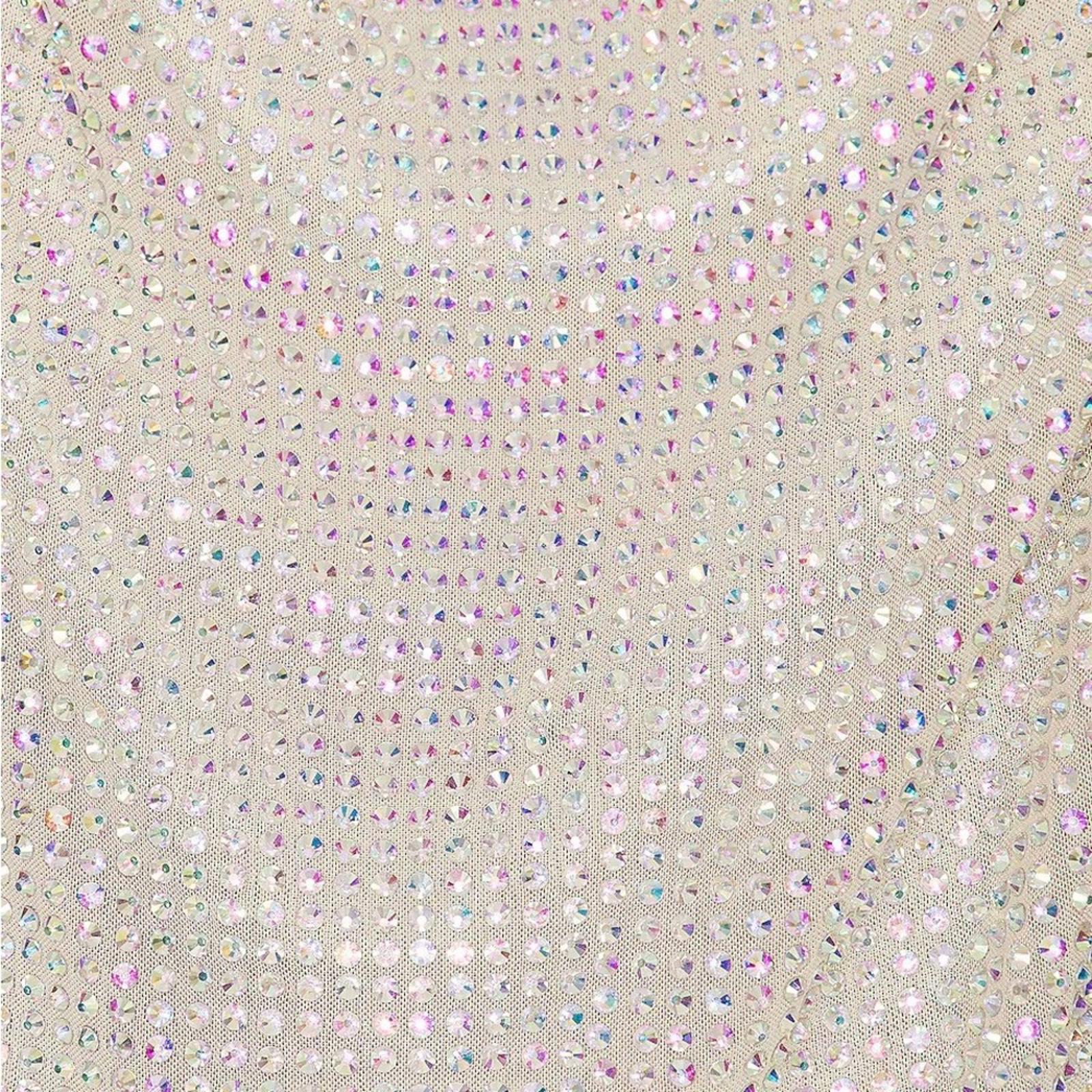 Ilkyaz Ozel Jeweled Cowl Neck Party Dress