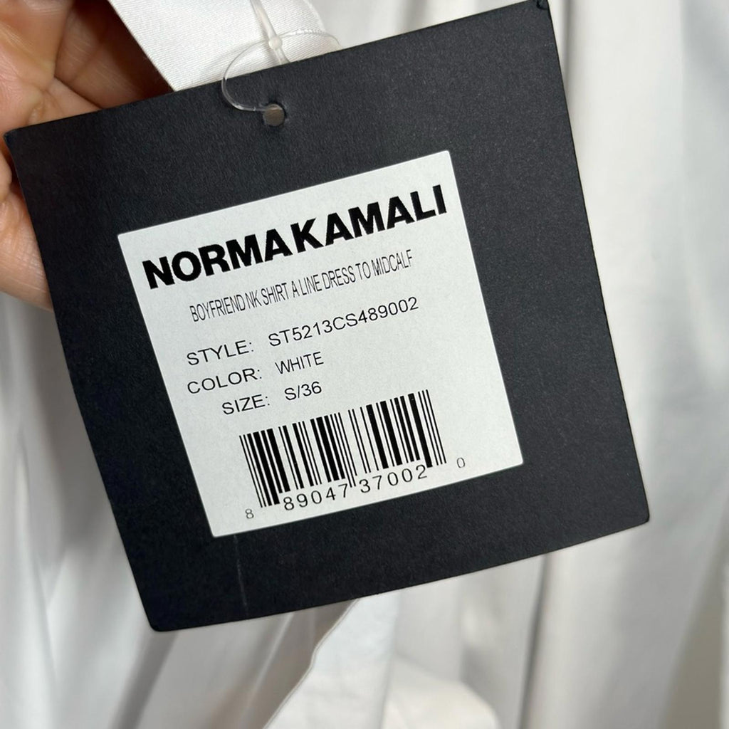 Norma Kamali Boyfriend Shirt A Line Dress To Midcalf