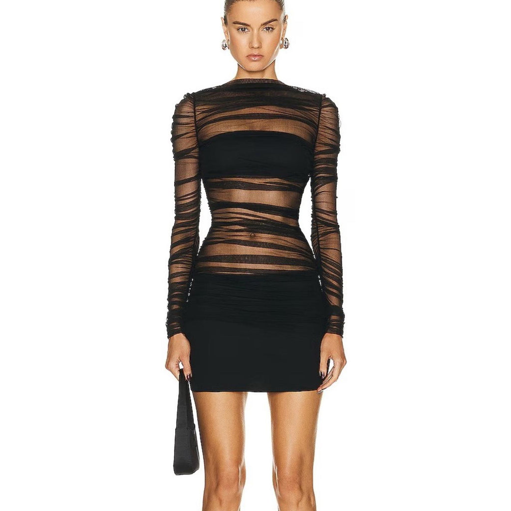 Christopher Esber Semblance Tulle Overlay Dress