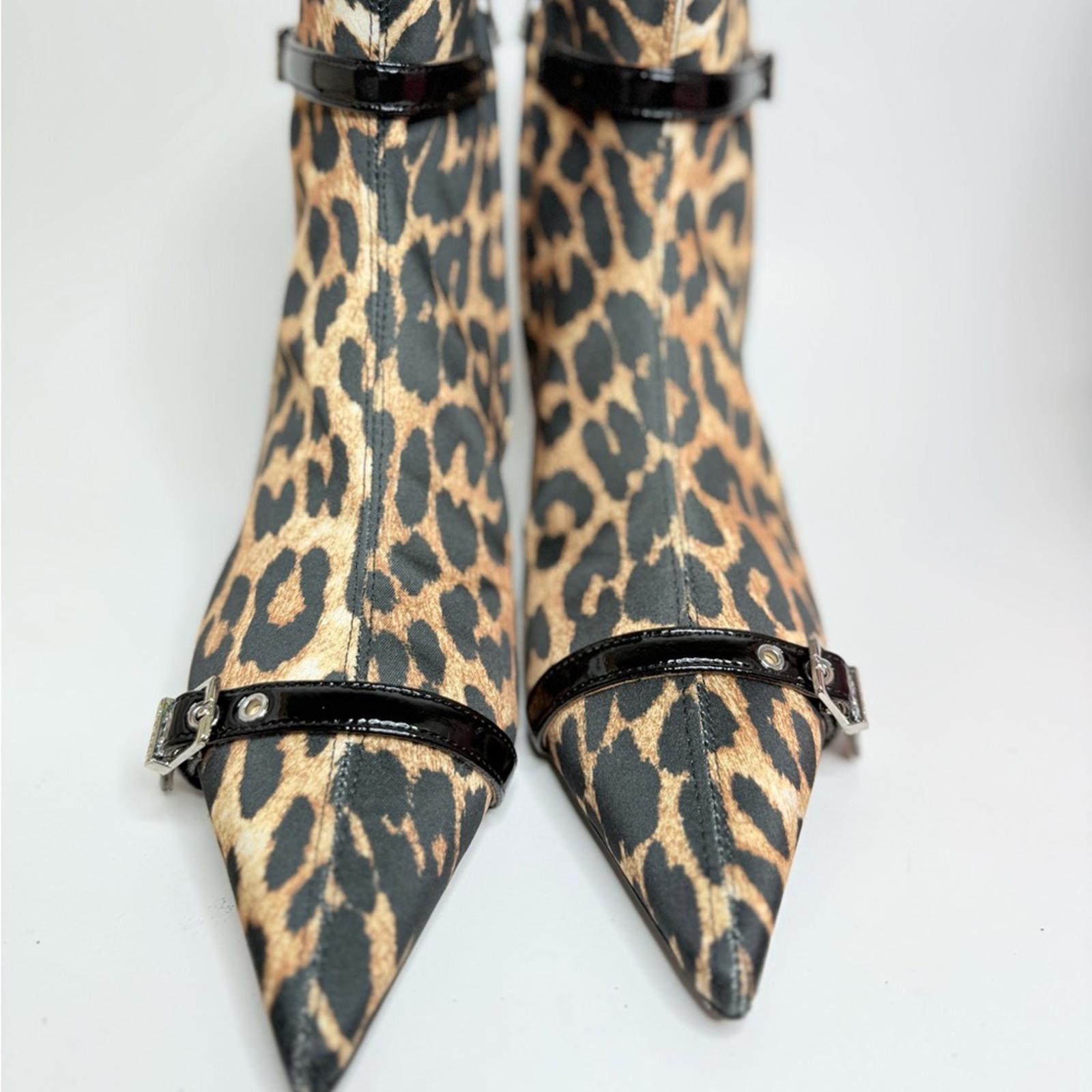 Ganni Eyelets Kitten Heel Boots