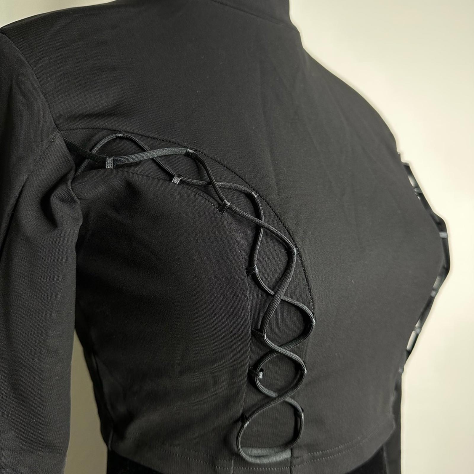 OFF-WHITE Long Sleeve Crop Top