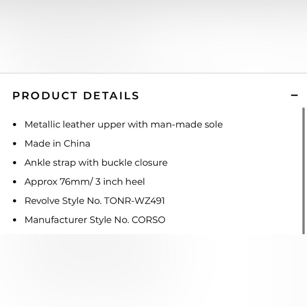 Tony Bianco Corso Heel