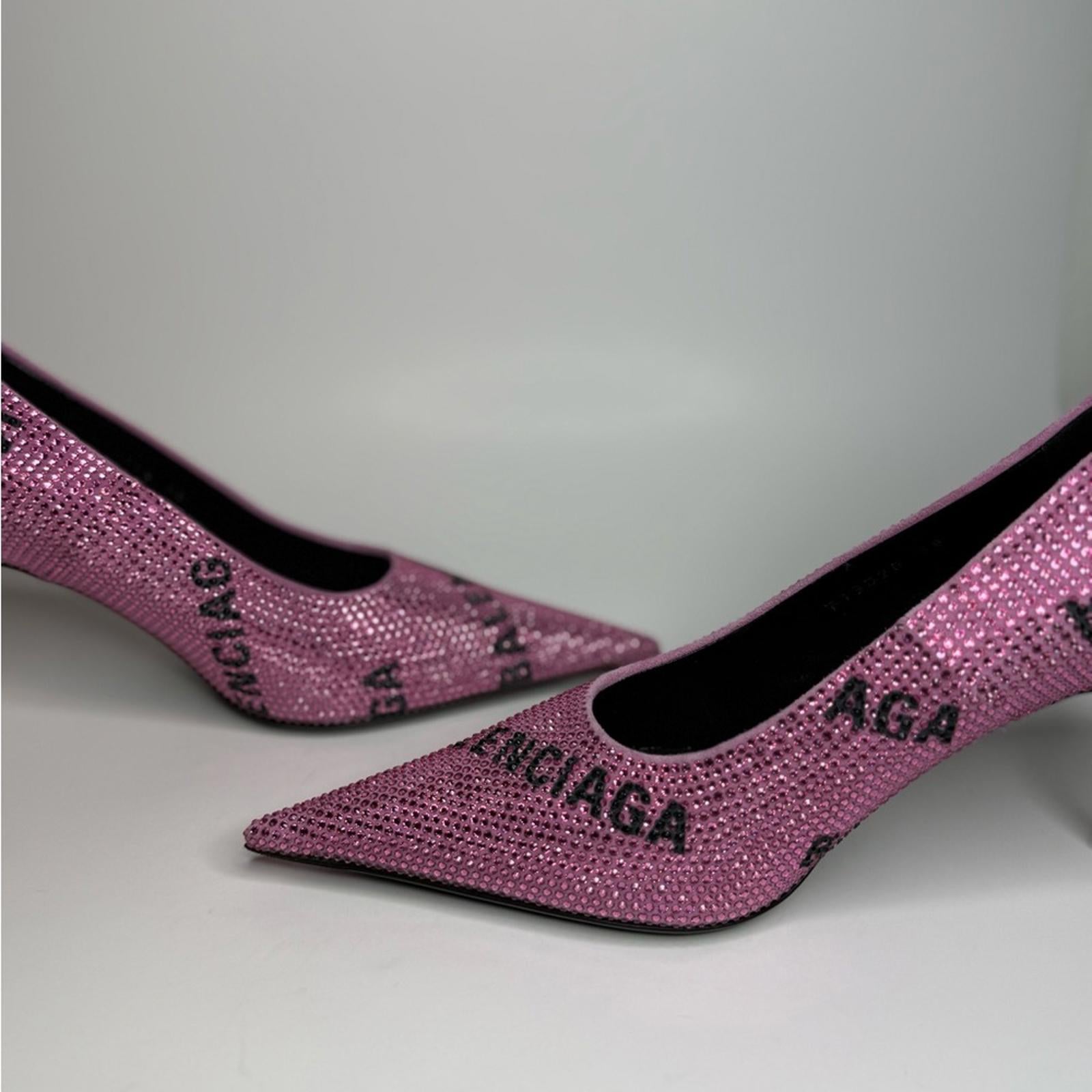 Balenciaga Square Knife Embellished Pumps