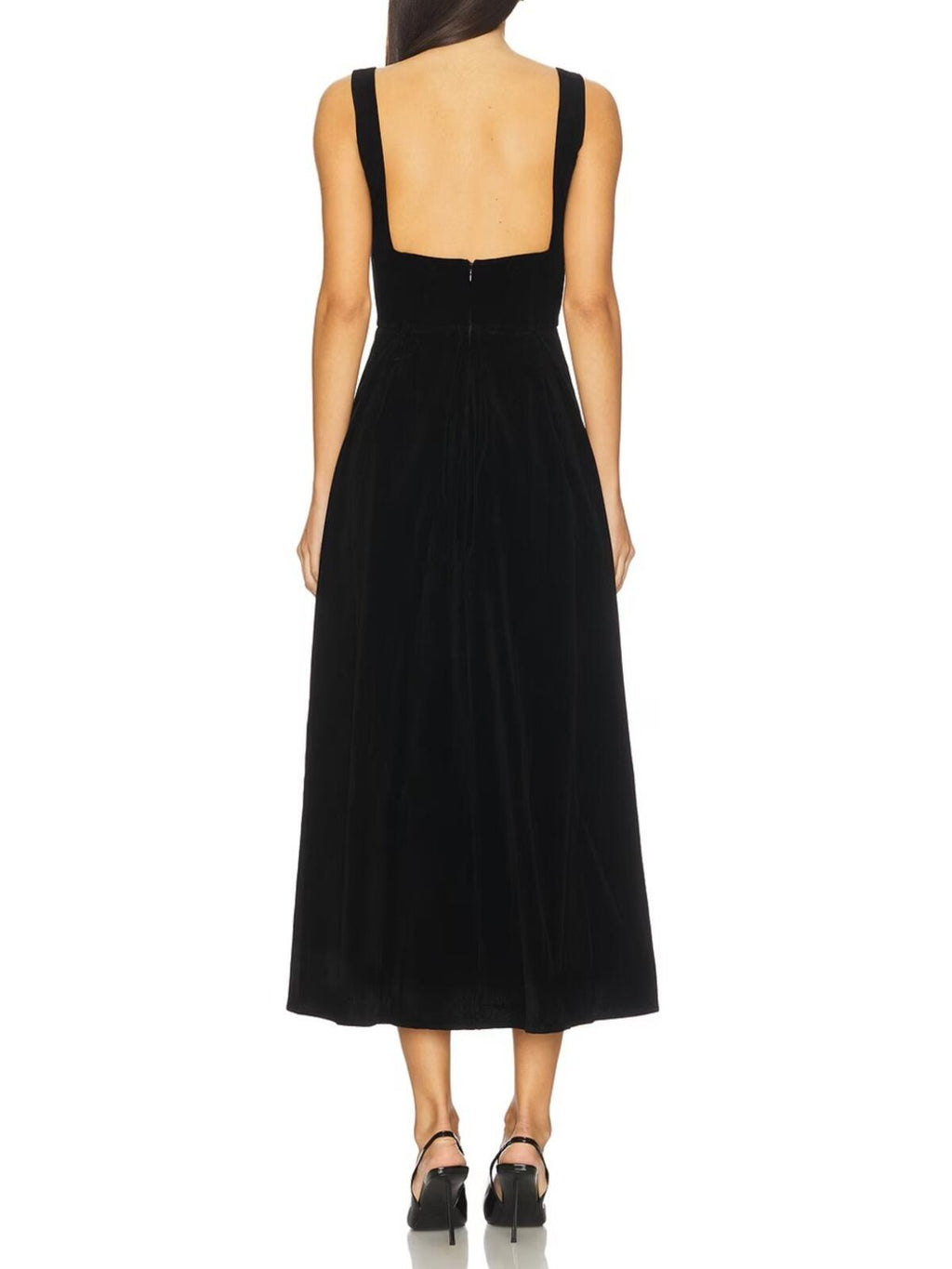 More To Come Cinthia Velvet Midi Dress