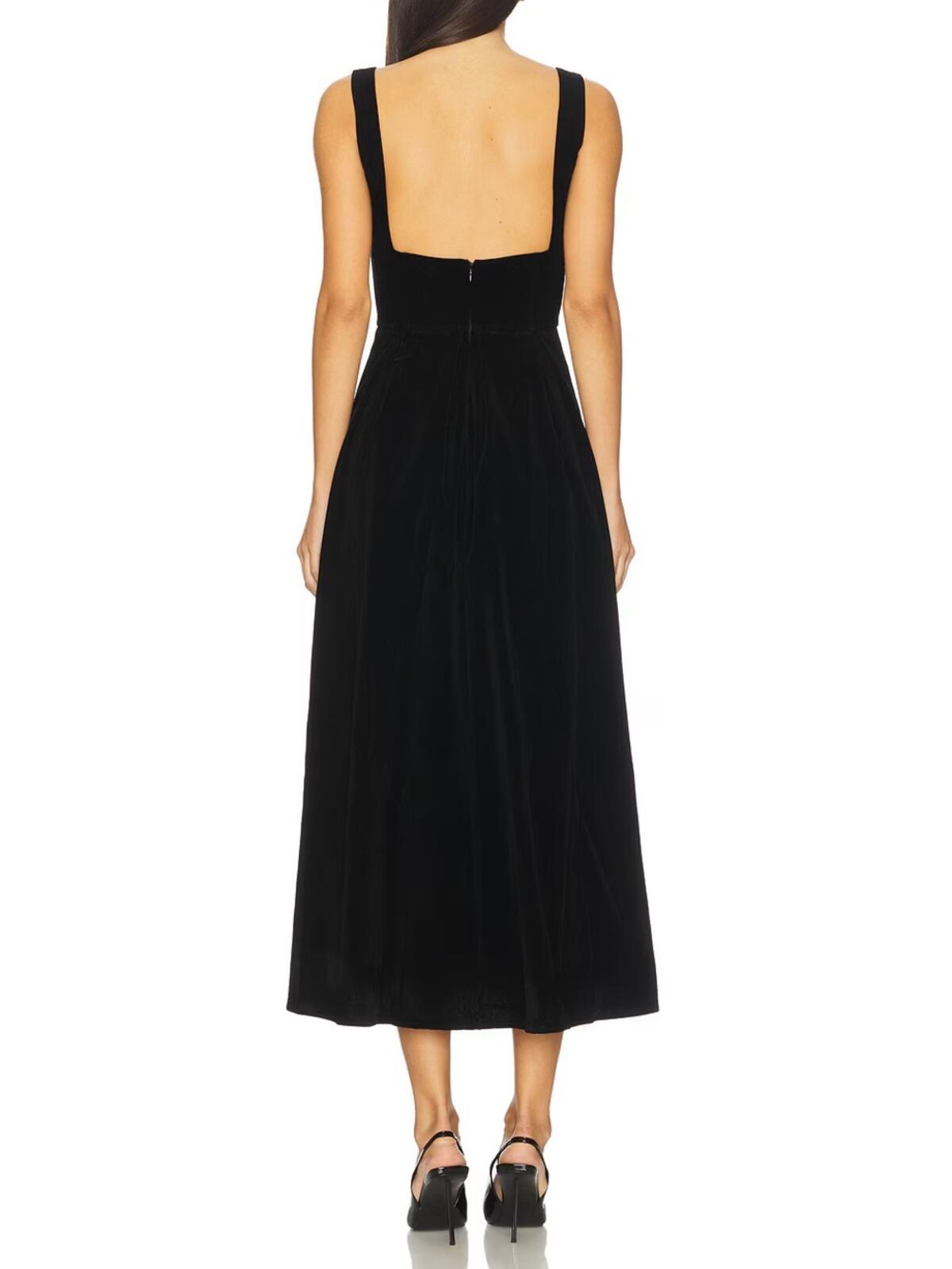 More To Come Cinthia Velvet Midi Dress
