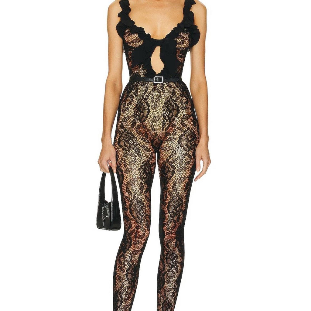 Alessandra Rich Lace Jumpsuit